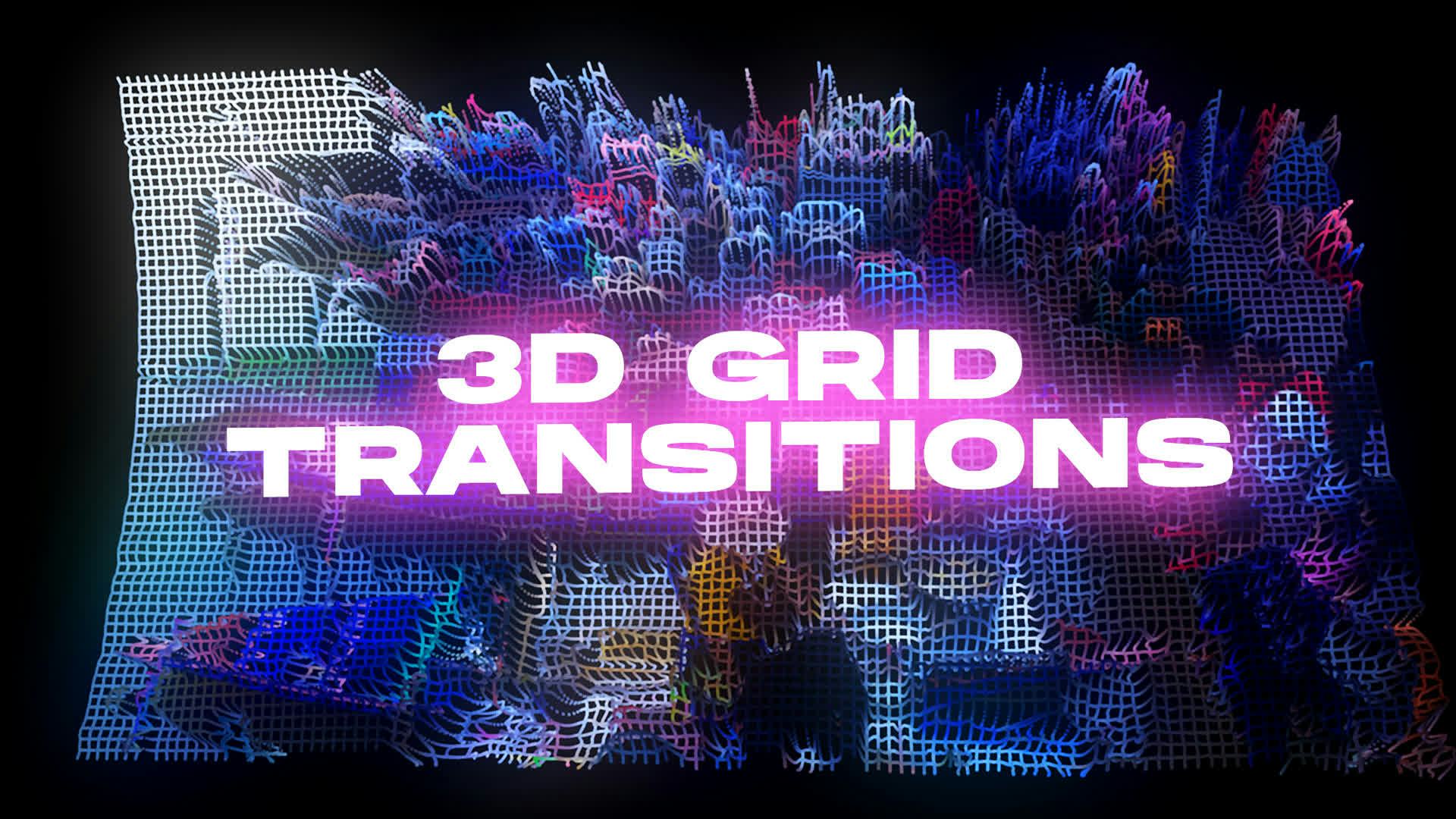 3D Pixel Grid Transitions • Premiere Pro Template • Uppbeat