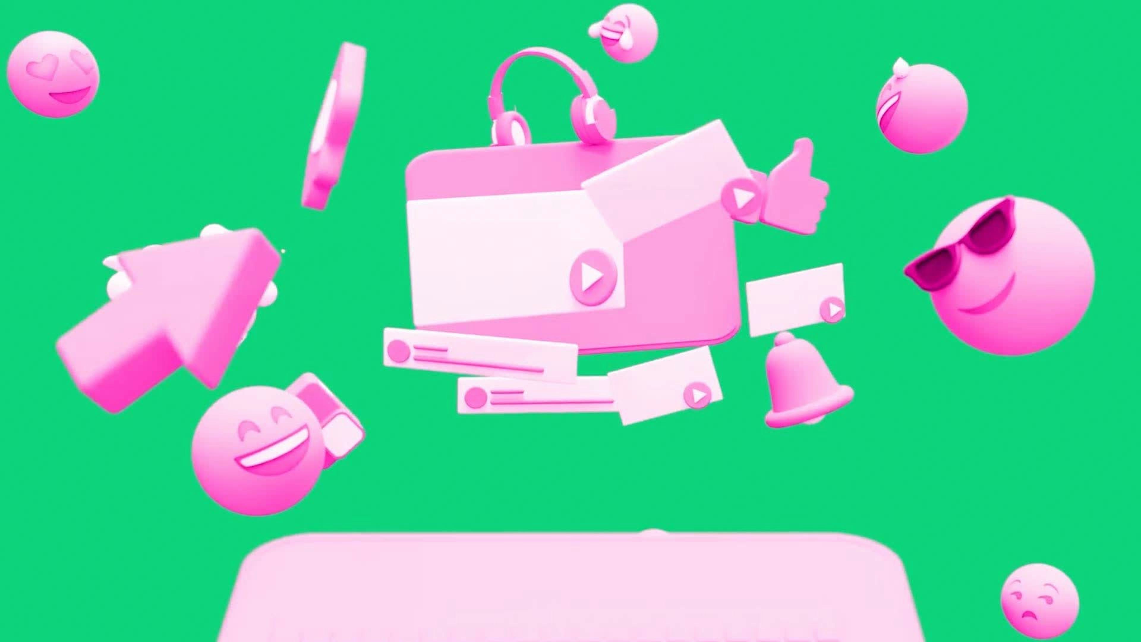 3D Social Media Logo Reveal