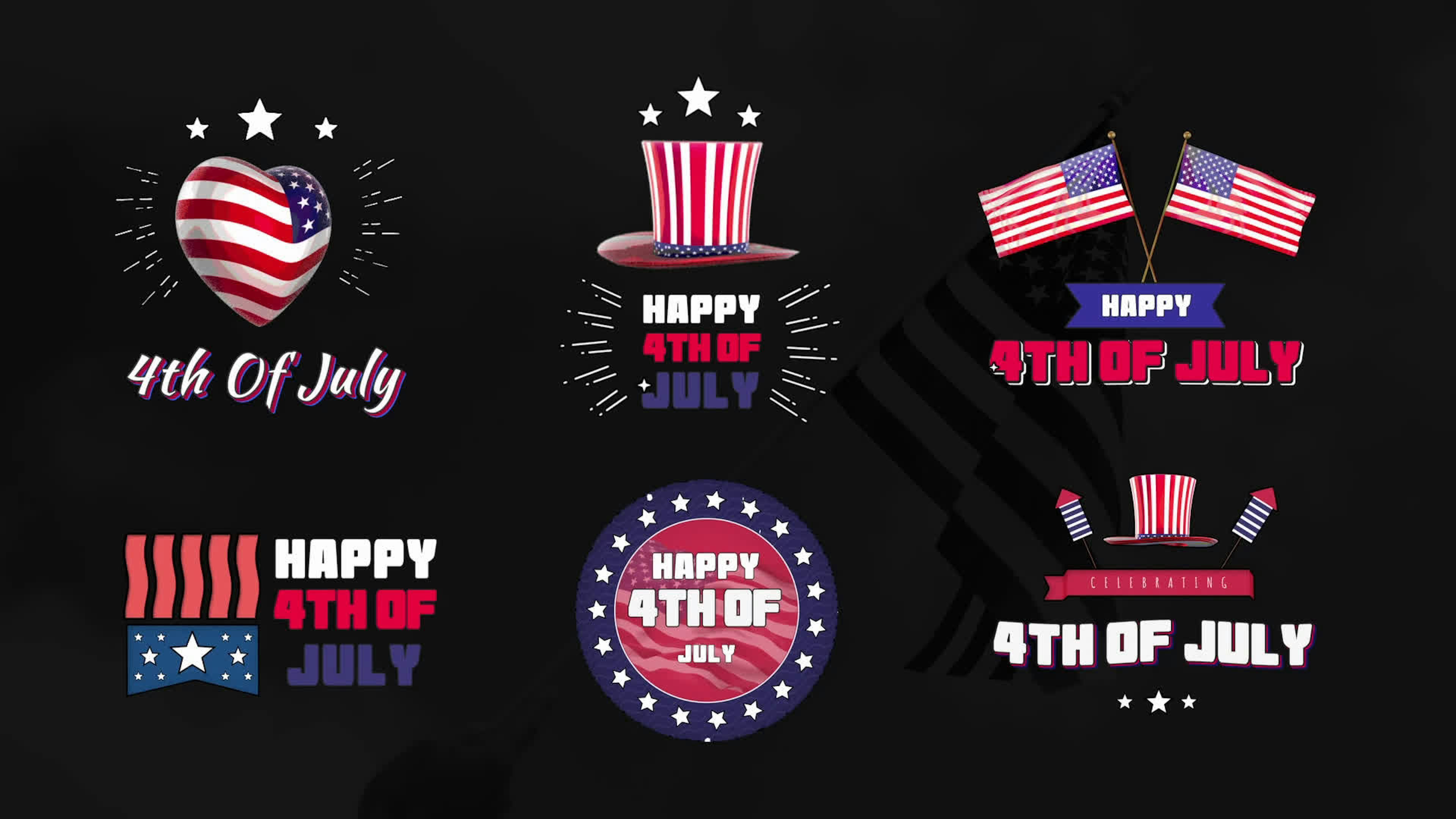 4th Of July Titles Pack