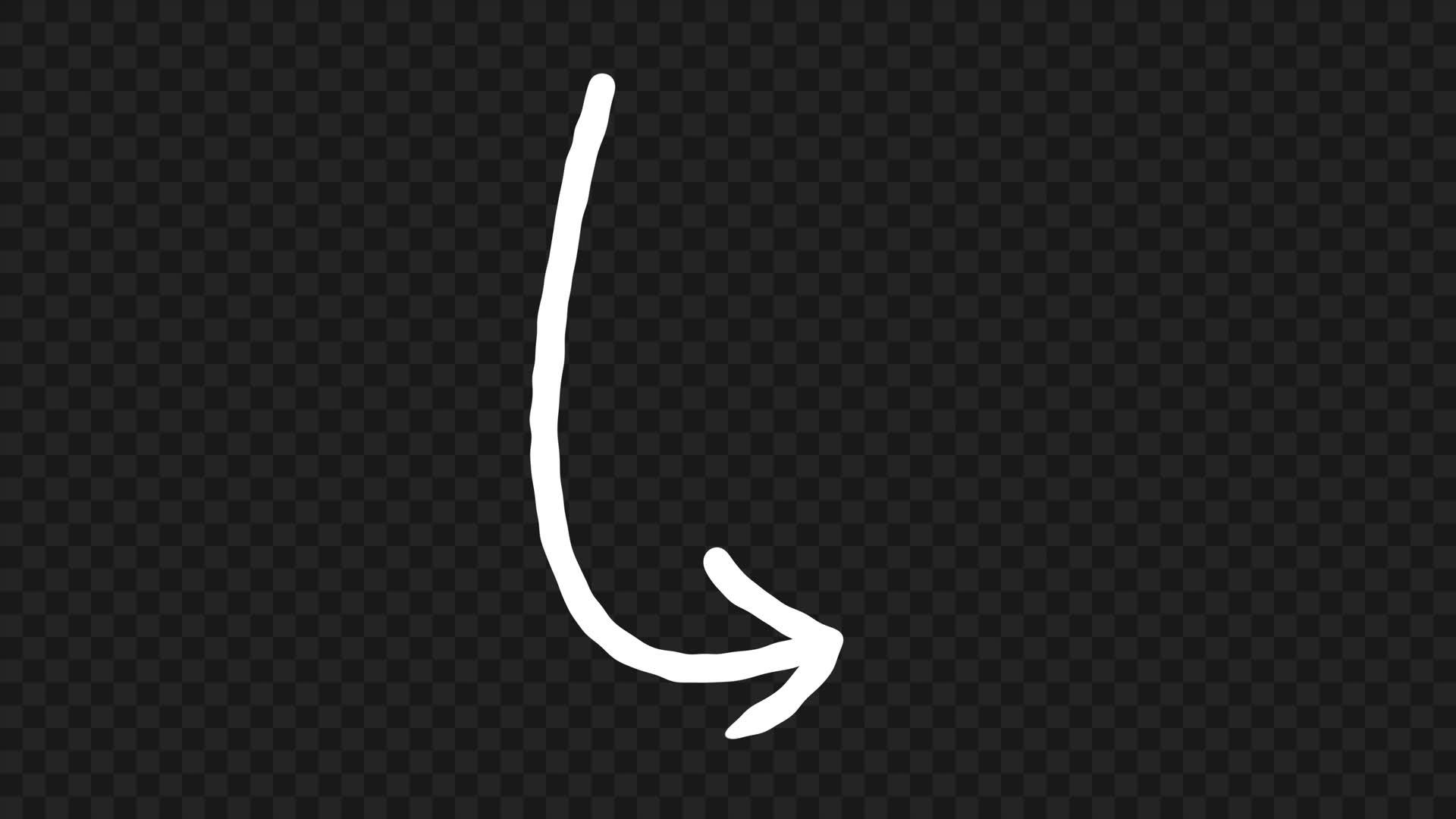 Animated Drawn Arrow • Motion Graphics Template • Uppbeat