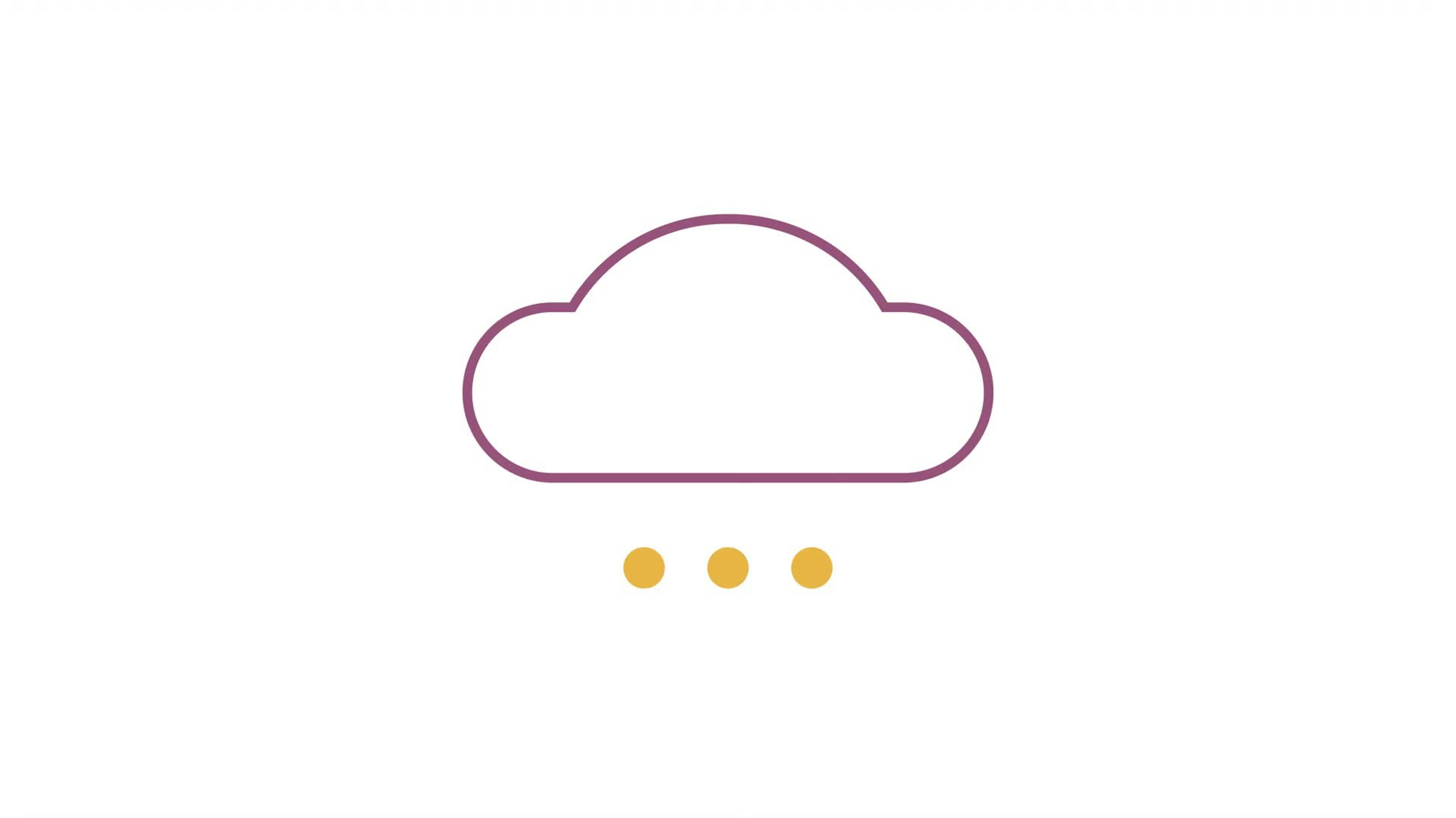 Animated Blank Rain Cloud Indicator