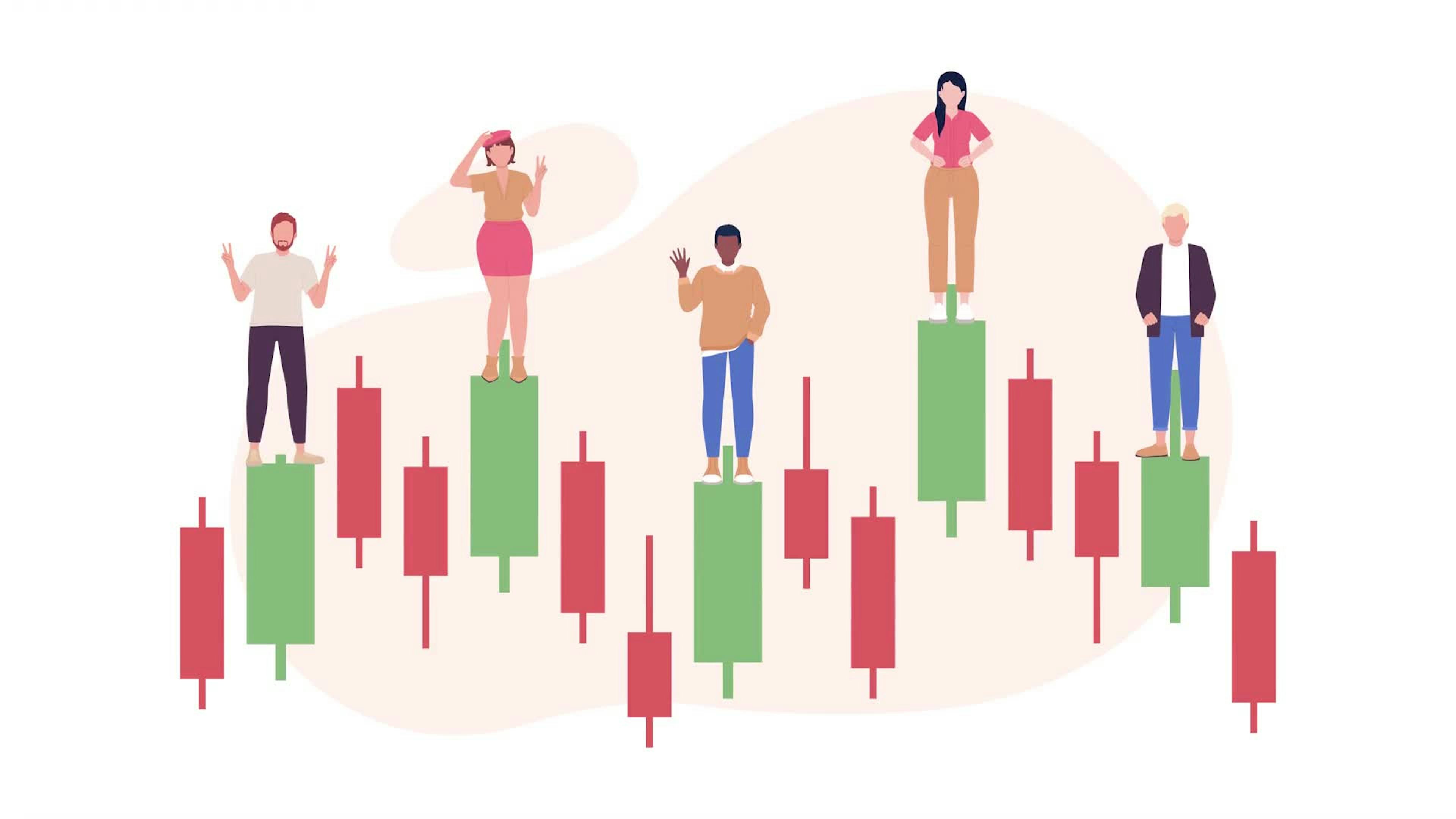 Animated Brokers And Traders Loader