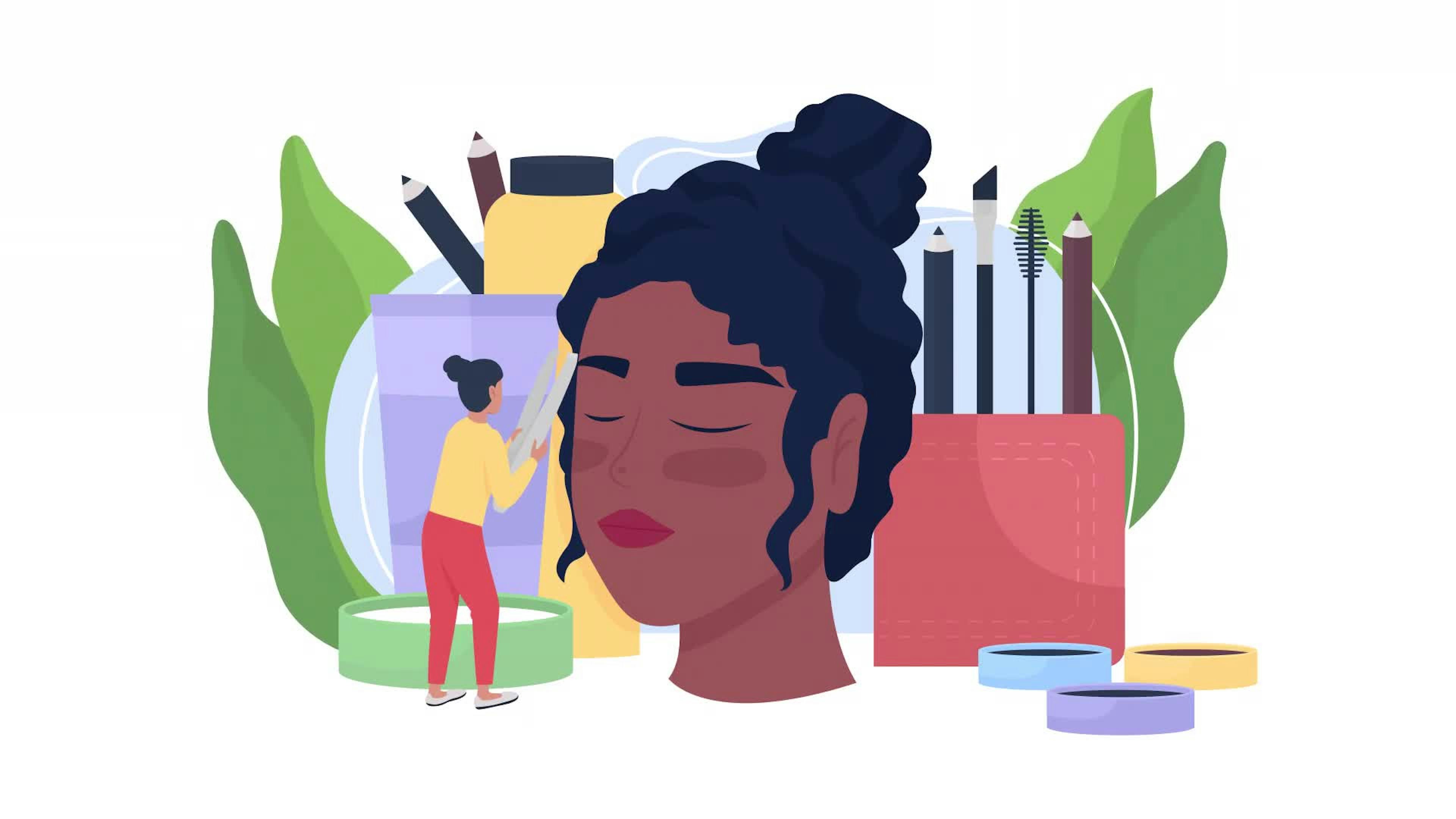 Animated Brow Plucking Concept