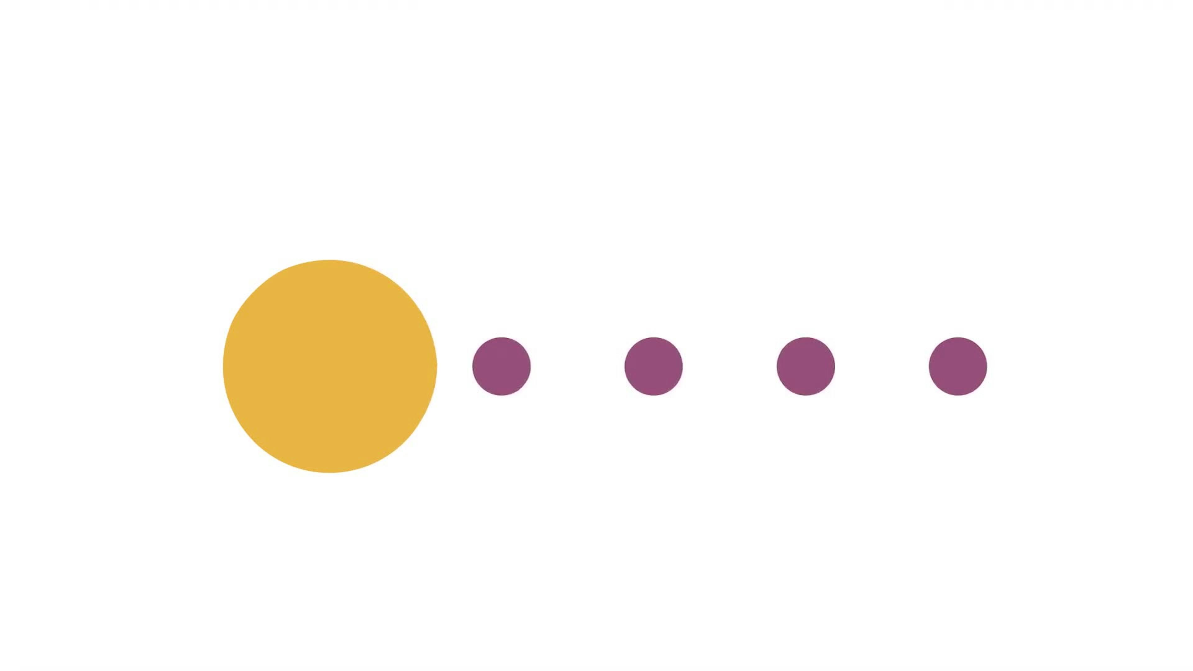 Animated Circle Eats Dots Indicator