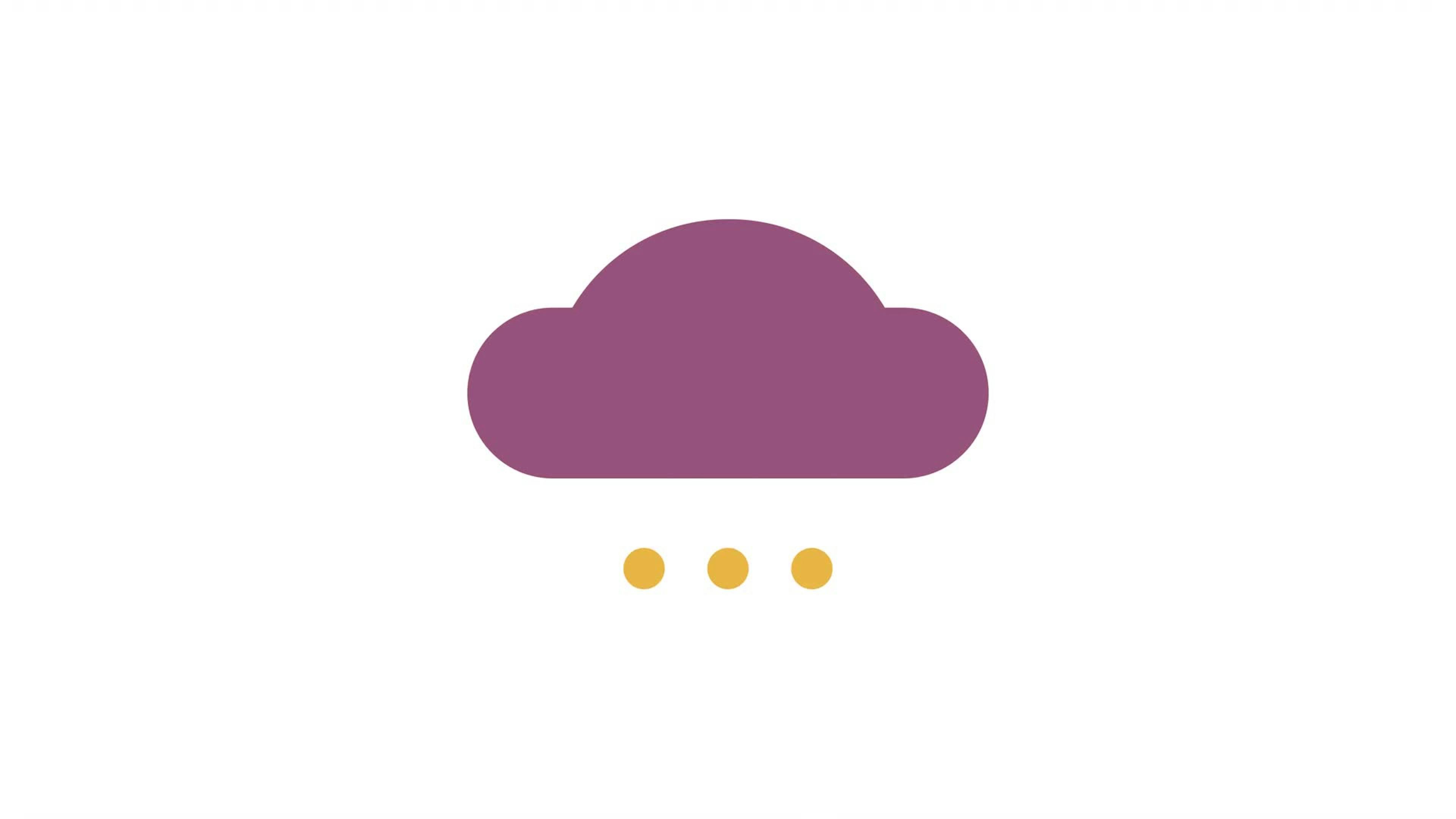 Animated Cloud With Drops Indicator