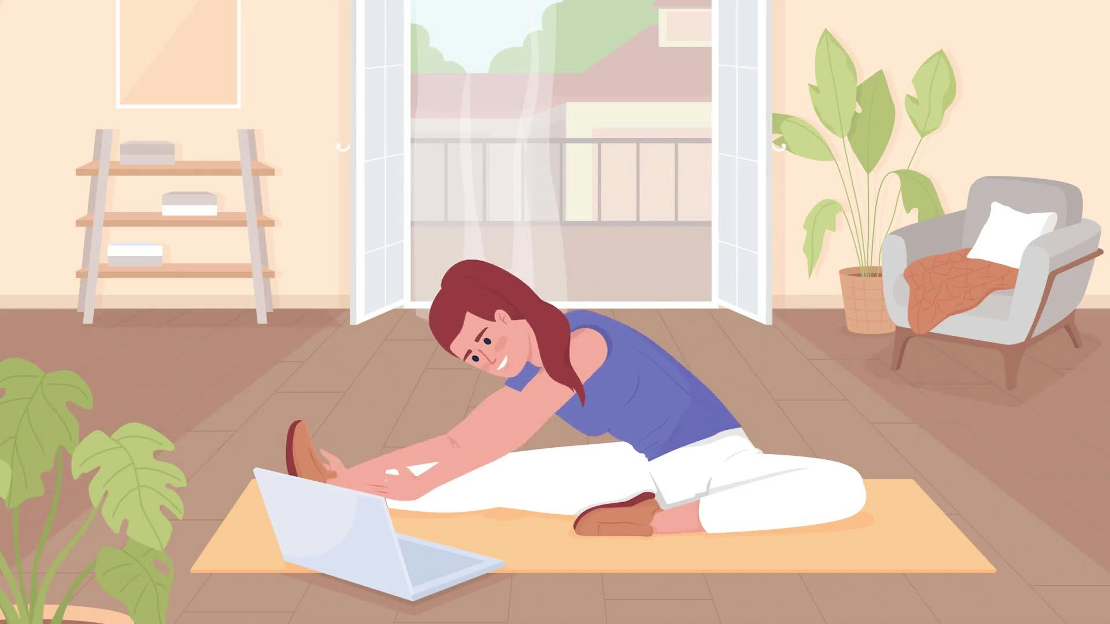 Animated Exercising At Home