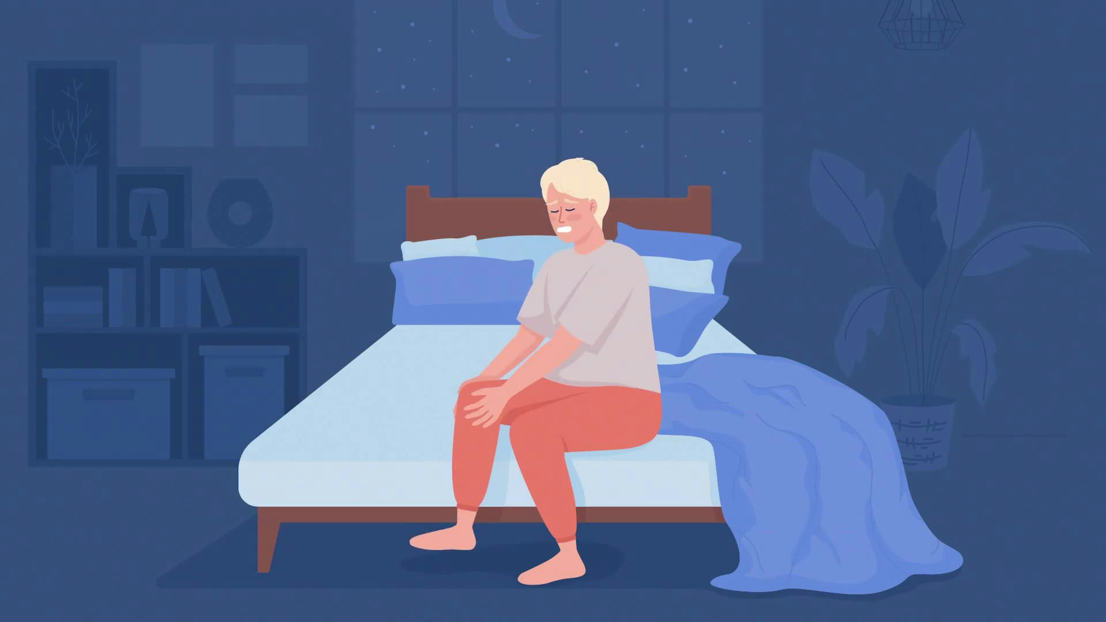 Animated Night Pains Illustration