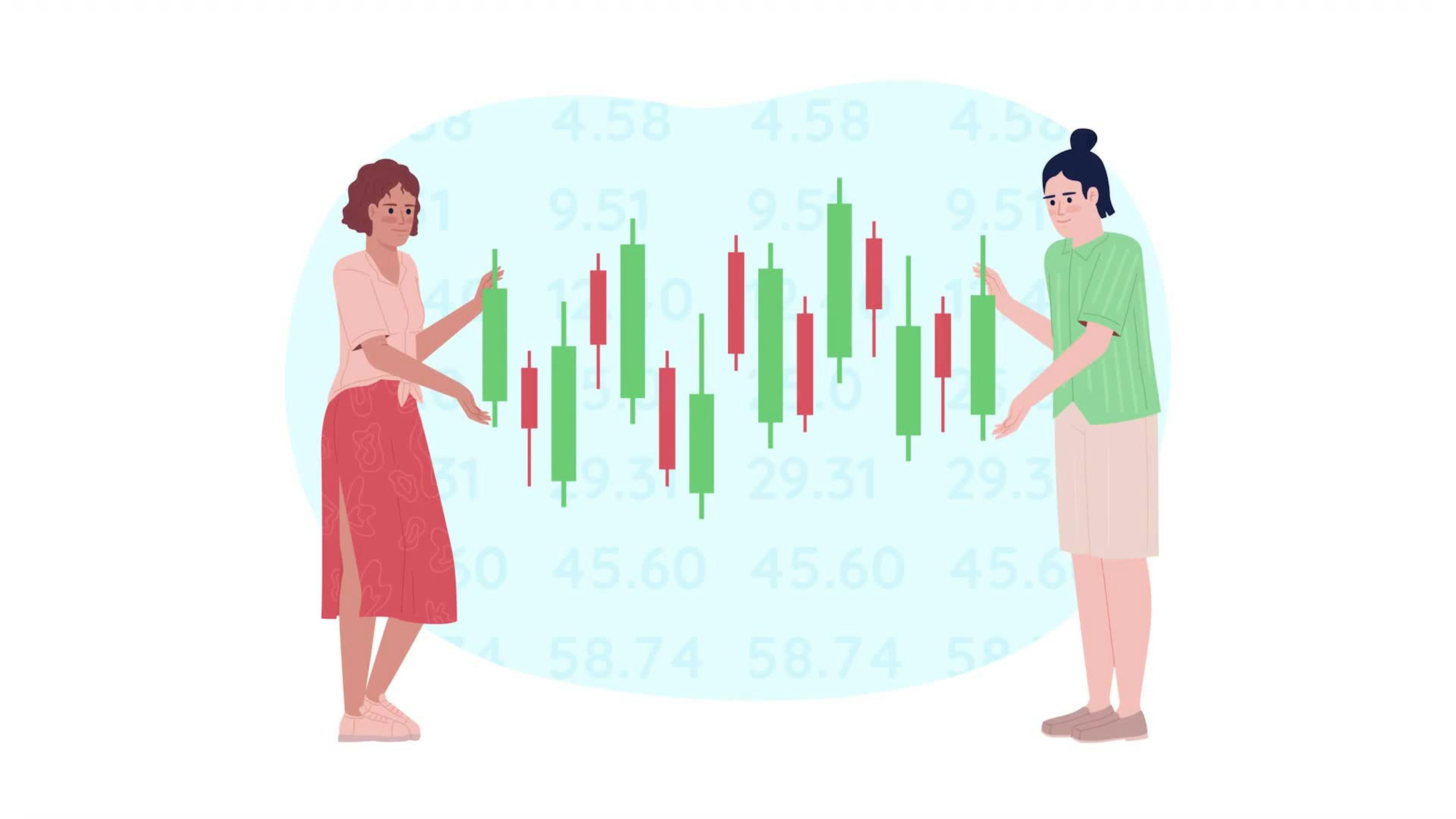 Animated Stock Trends Loader