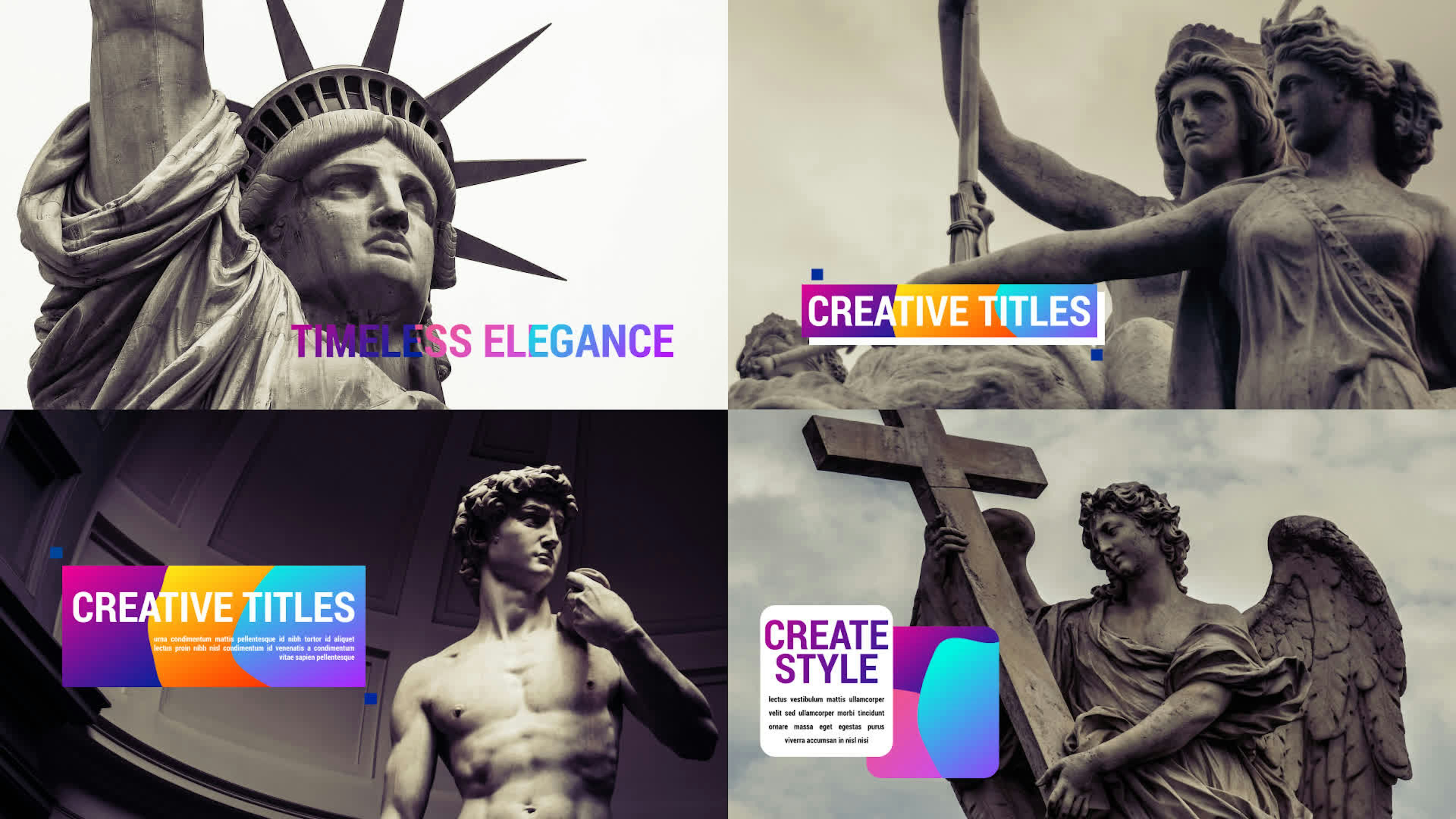 Artistic Colorful Typography