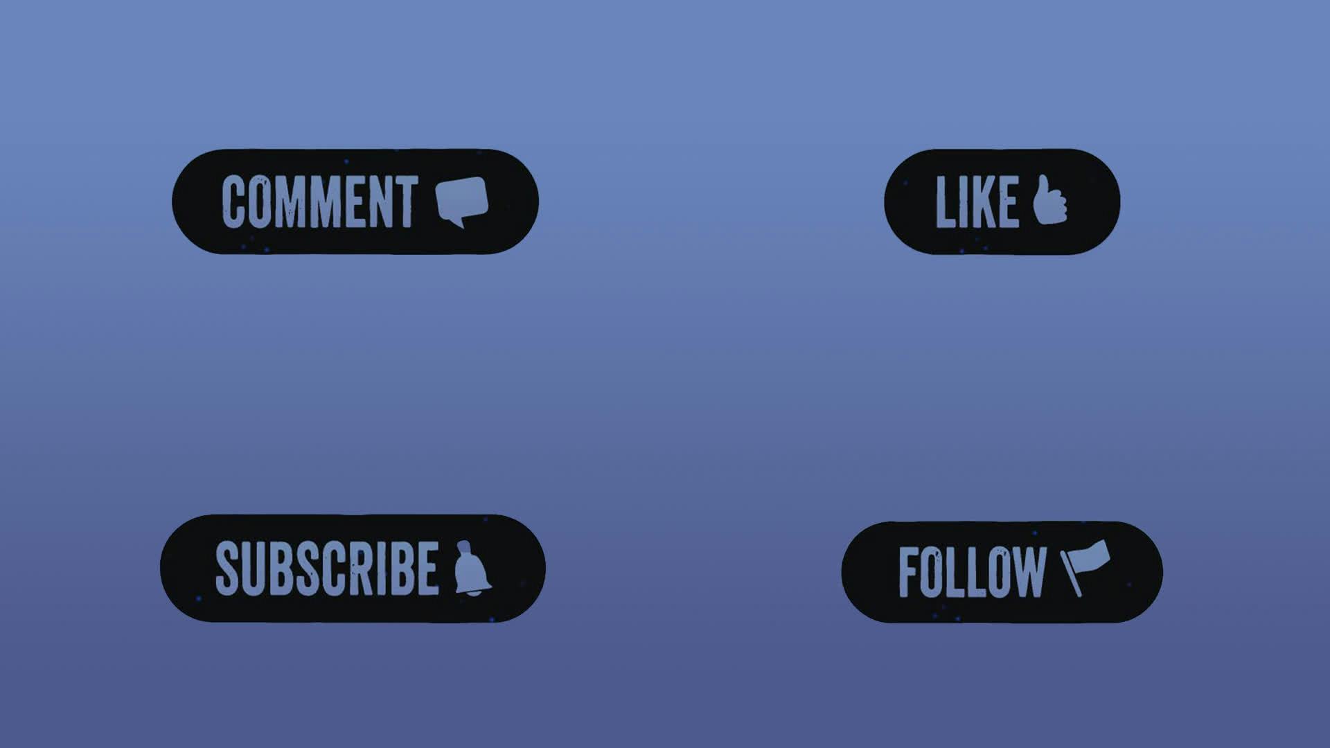 Classic Red Subscribe Button • Free Motion Graphics Template • Uppbeat