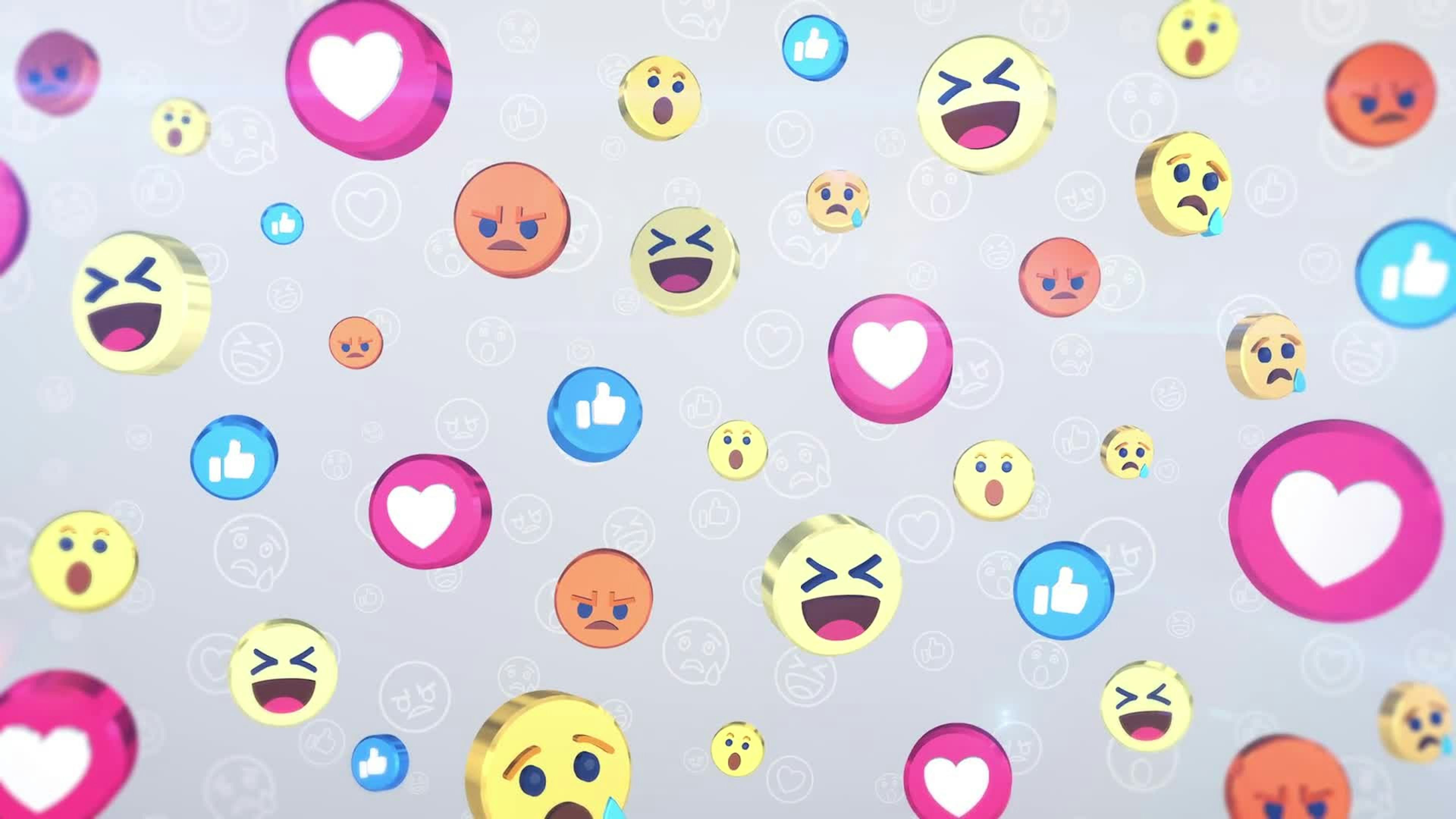 Subtle Emoji Background Loop • Motion Graphics Template • Uppbeat