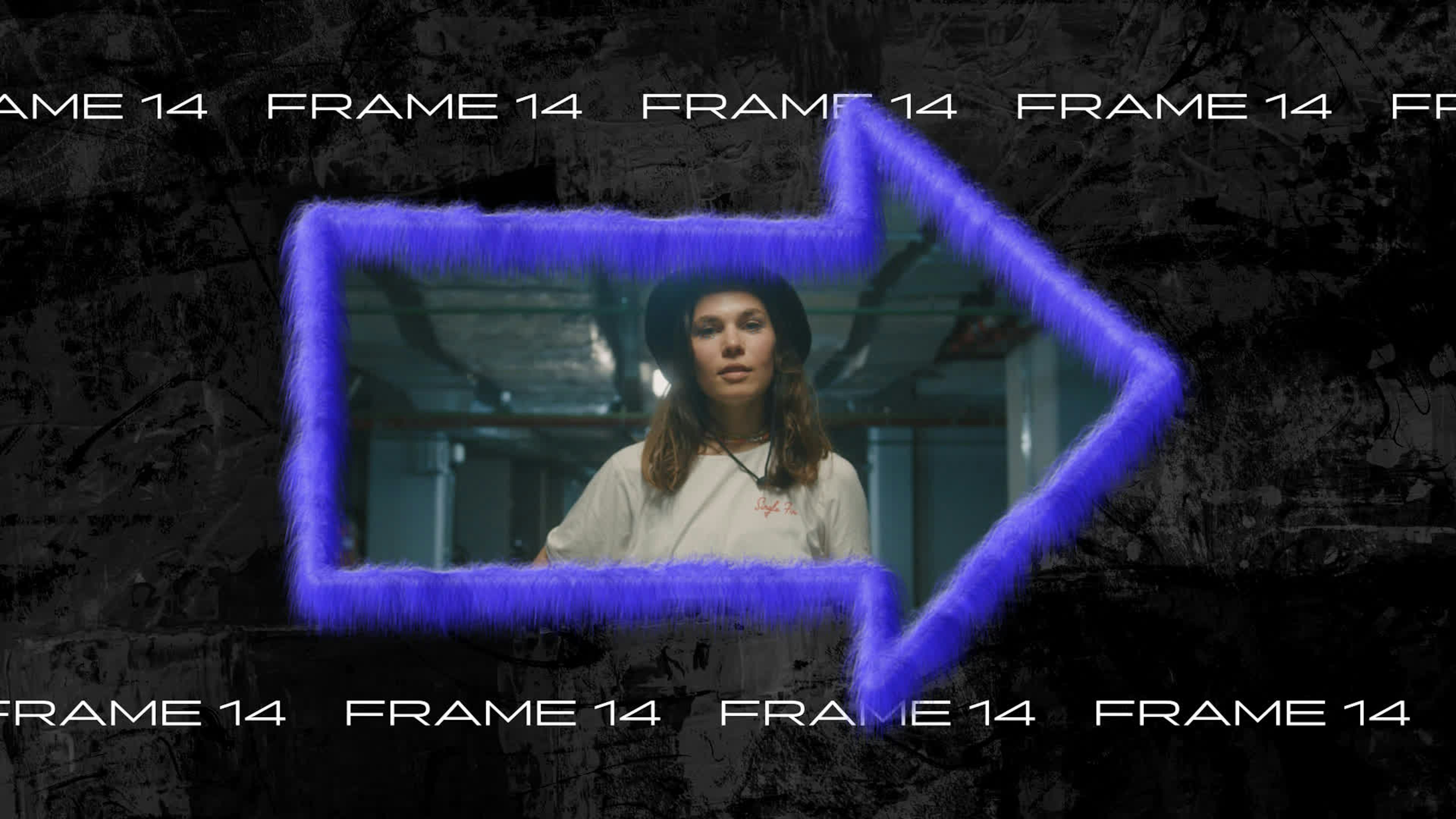 Bright Plush Frame - Arrow