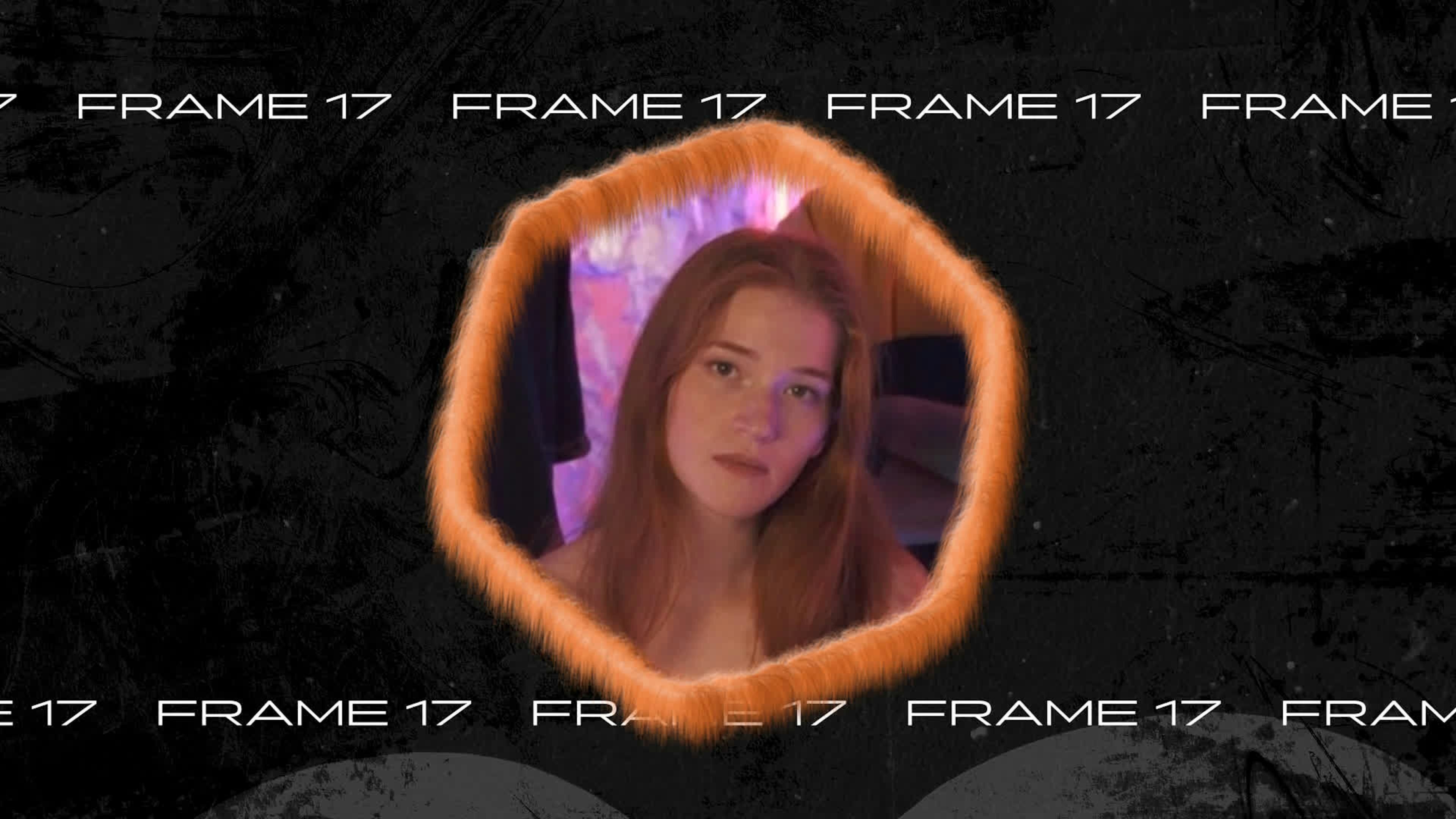 Bright Plush Frame - Hexagon