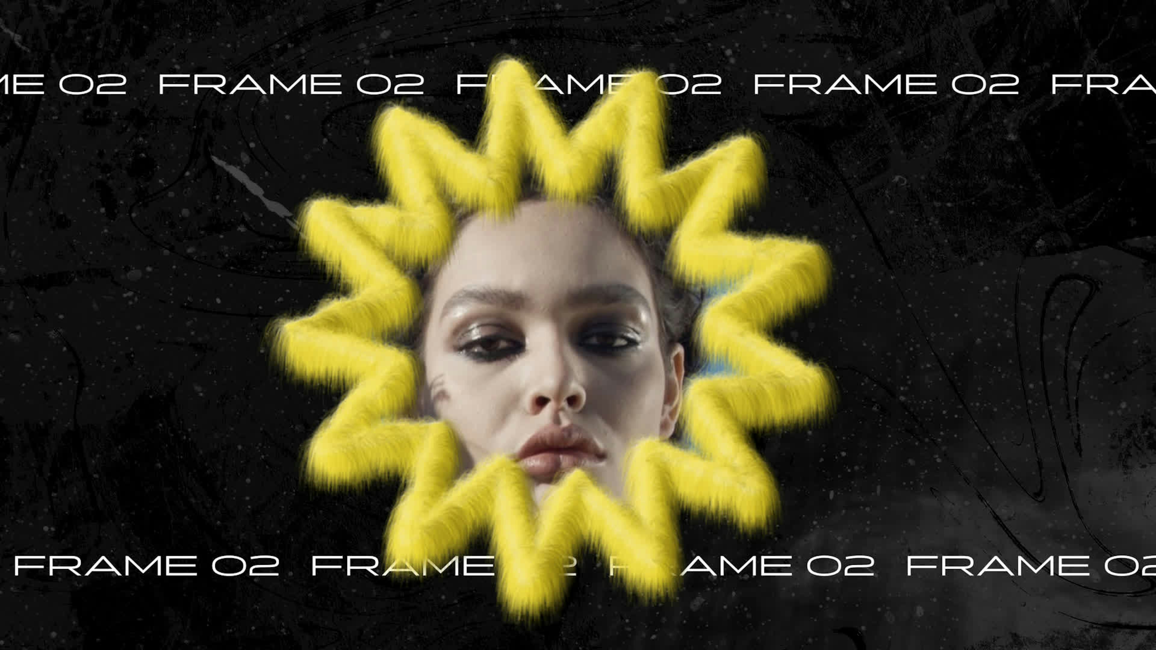 Bright Plush Frame - Star