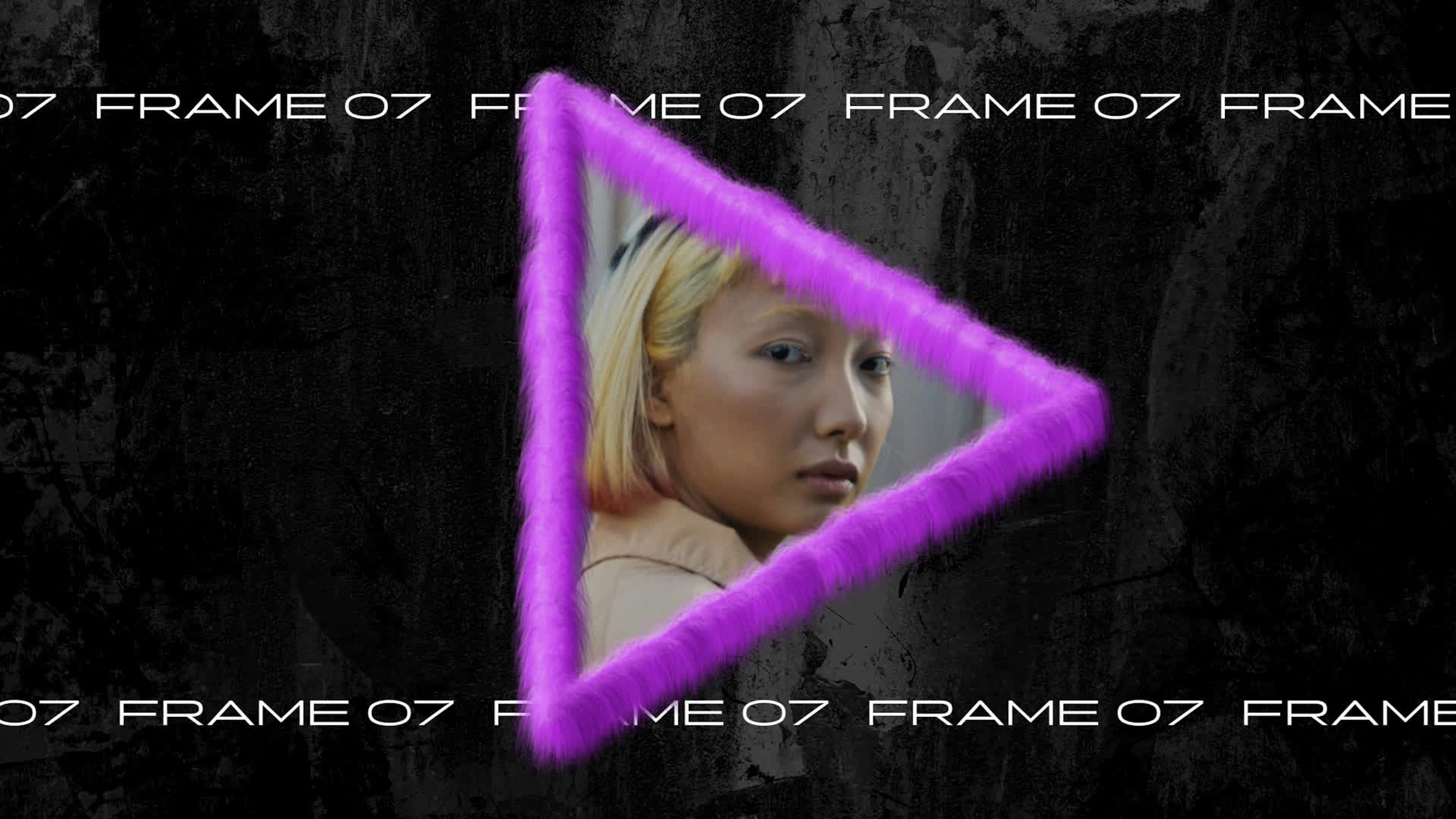 Bright Plush Frame - Triangle