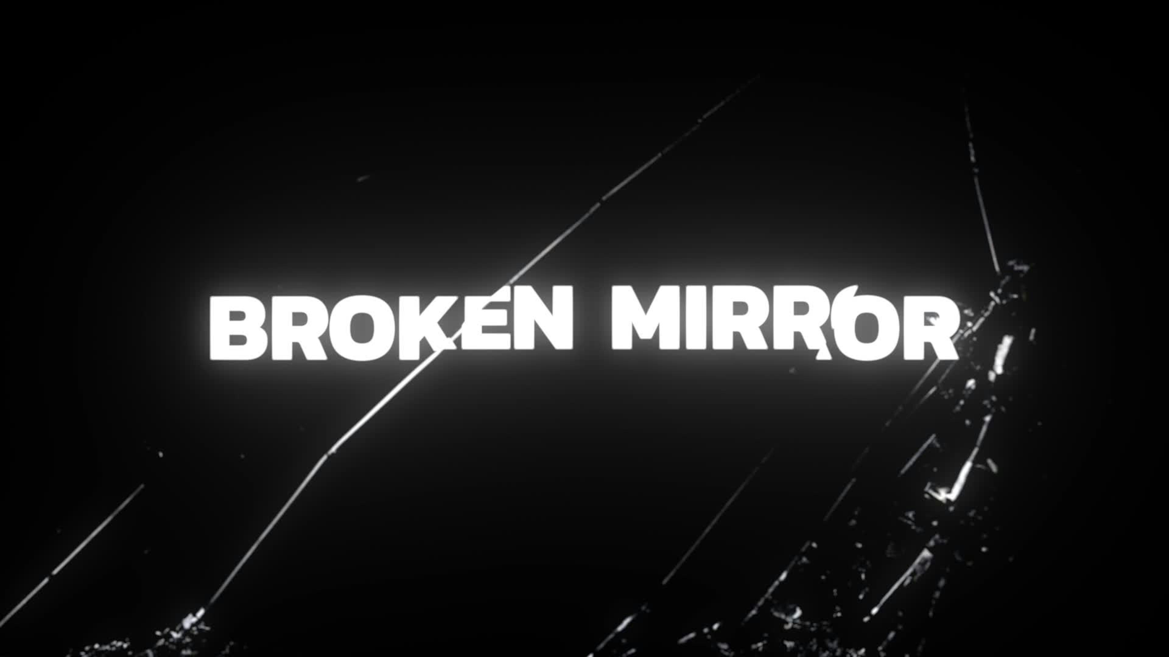 Broken Mirror Glass Shatter Title Intro