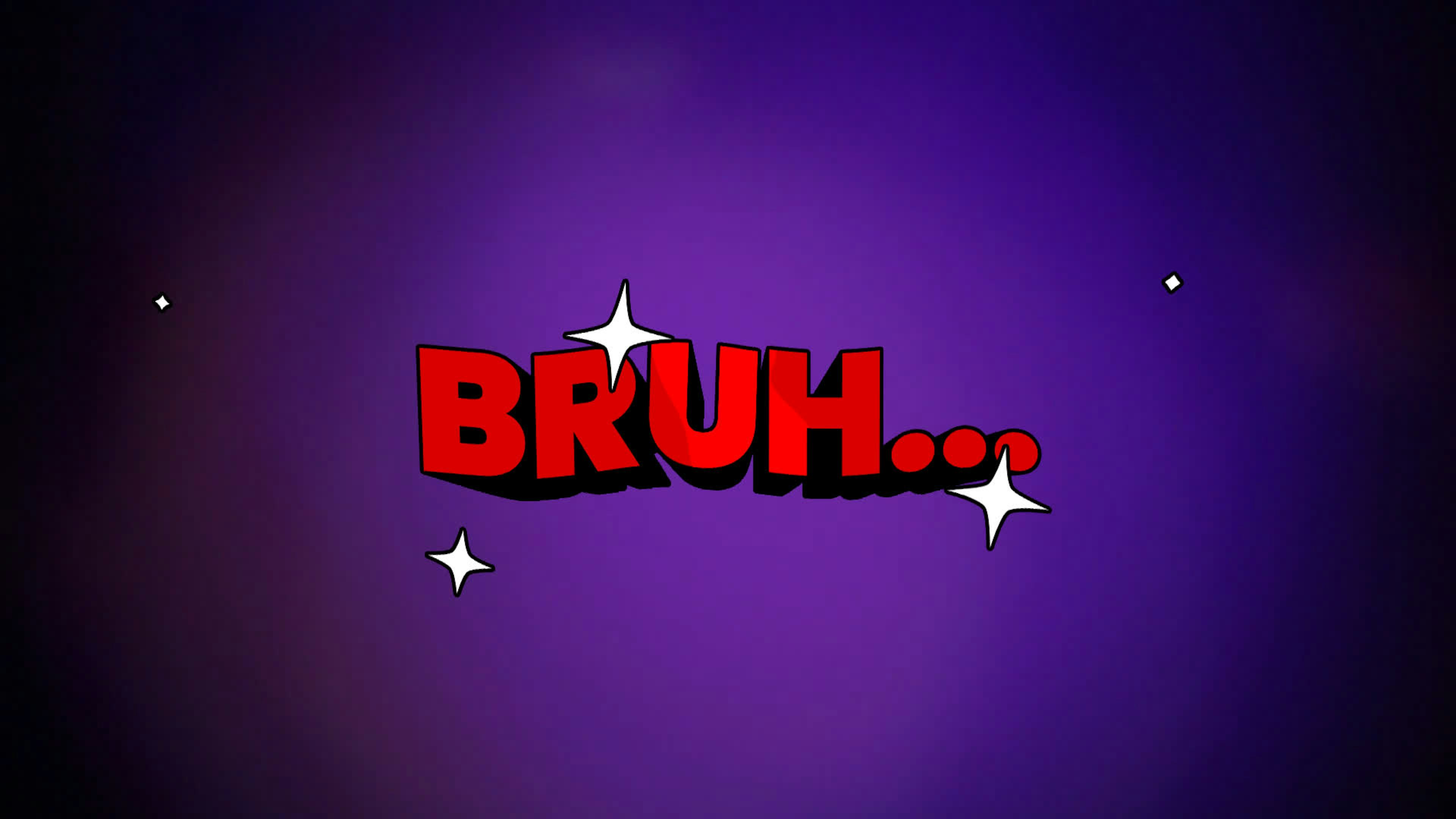Bruh - 3D Cartoon Text