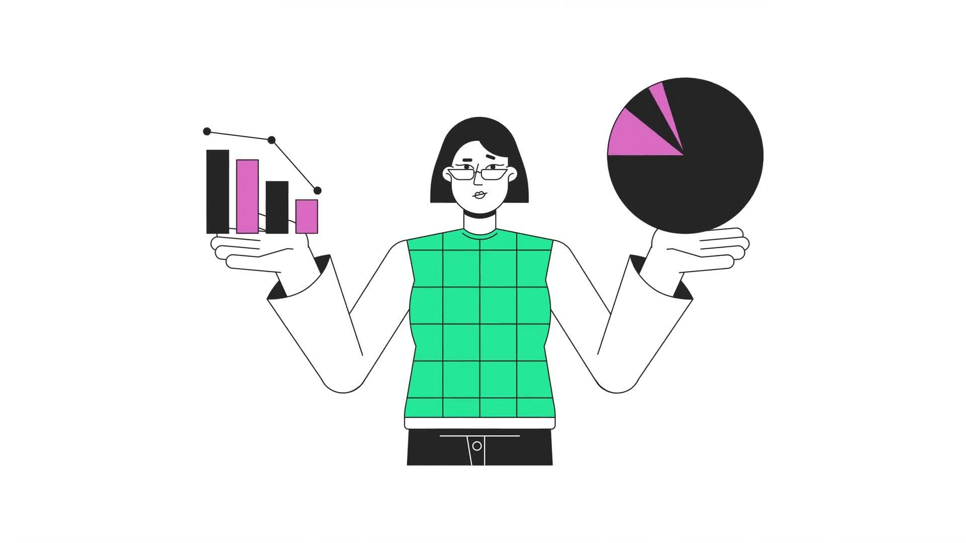 Business Data Presentation Line Animation • Free Motion Graphics ...