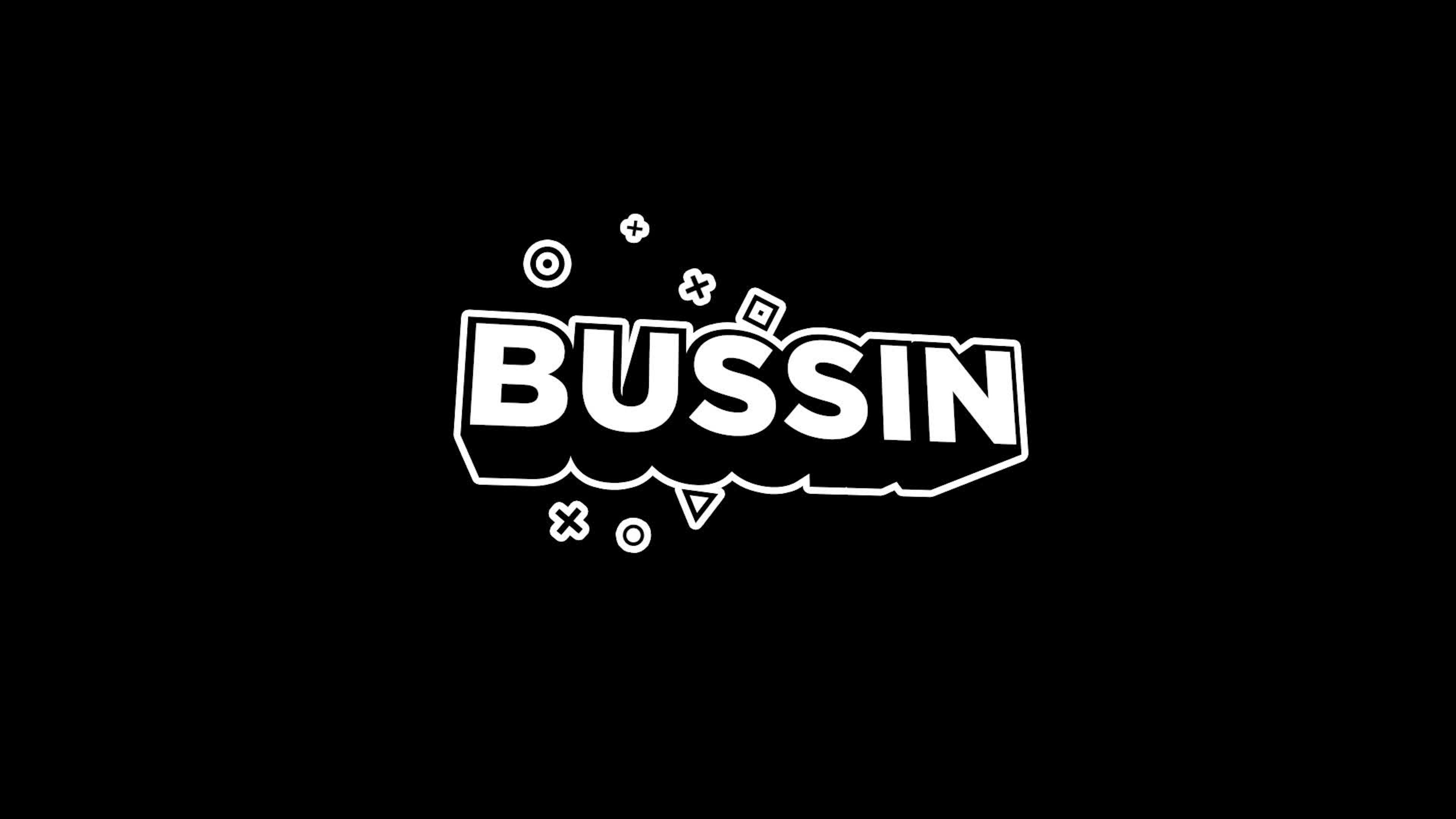 Bussin - Cartoon Text