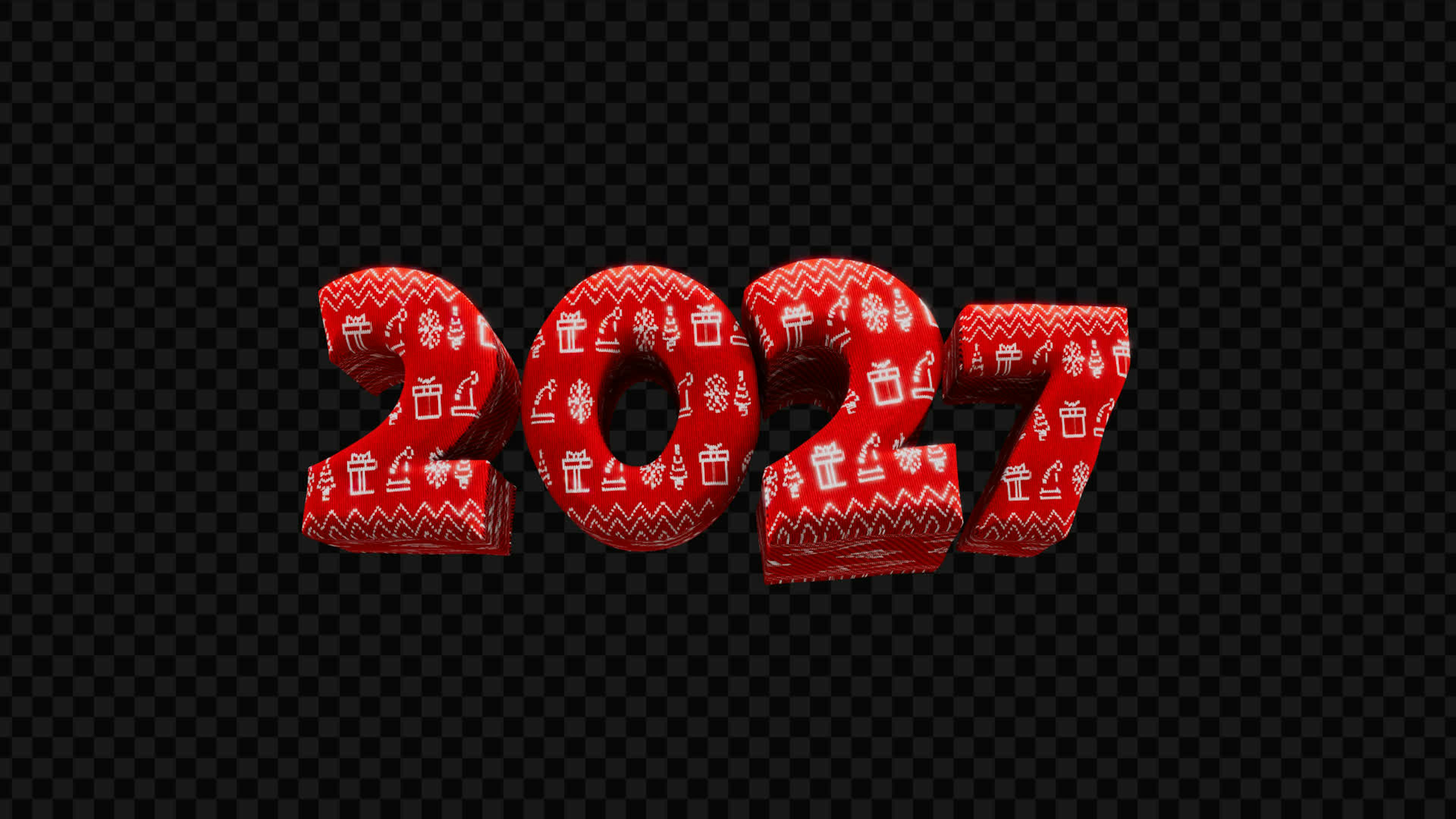 2027 Christmas 3D Title on Alpha