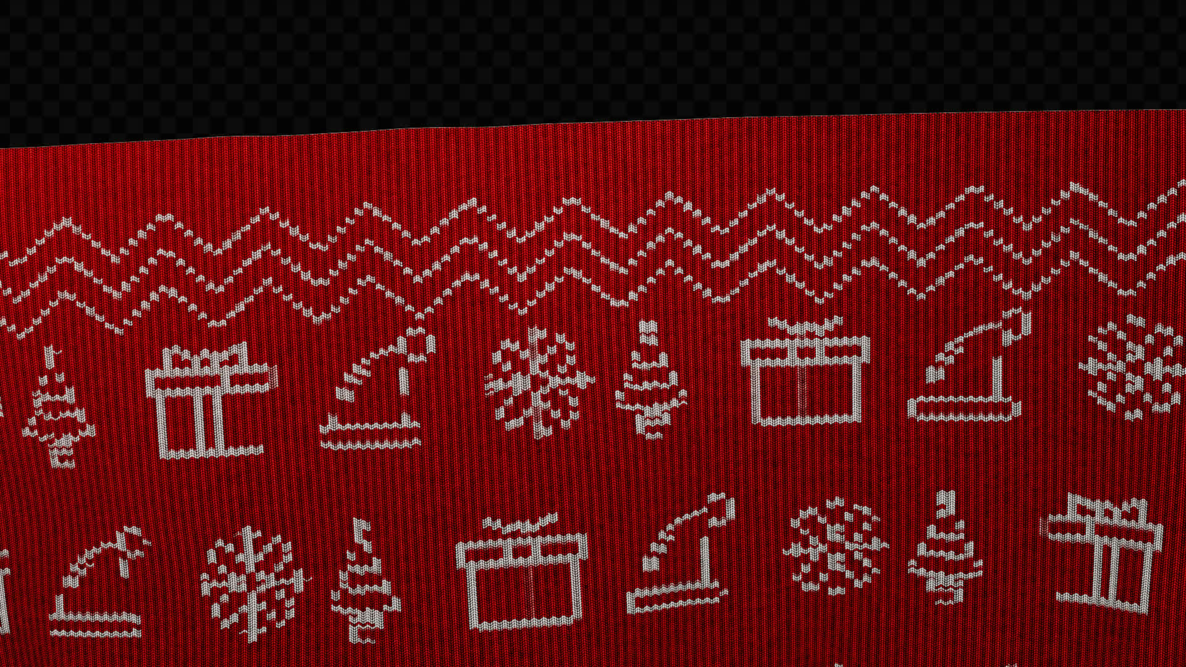 Christmas Blanket Transition Bottom to Top