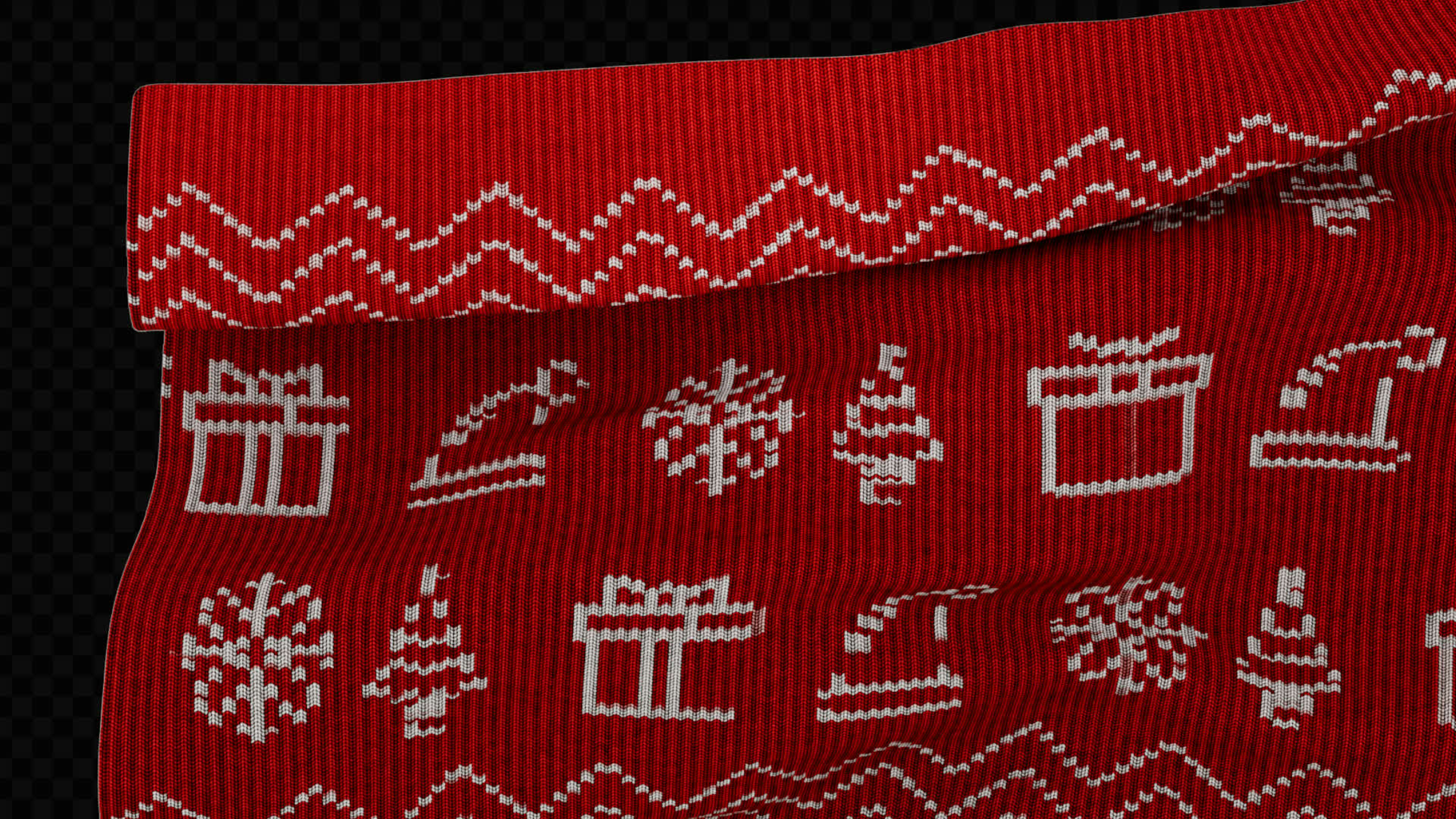 Christmas Blanket Transition Left to Right