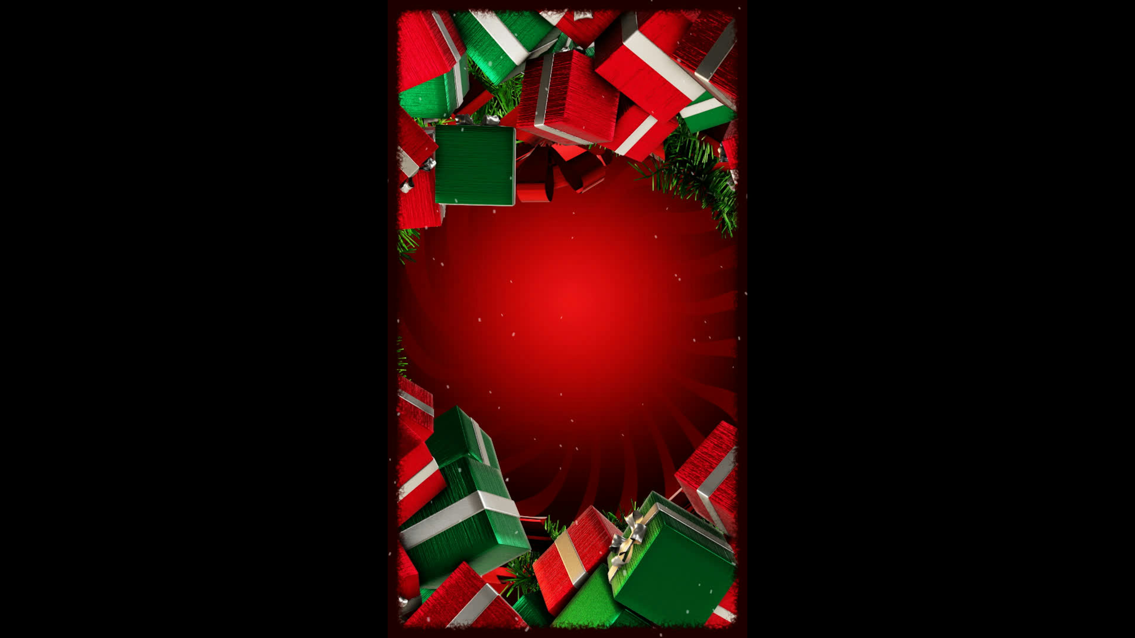 Christmas Gifts Vertical Background