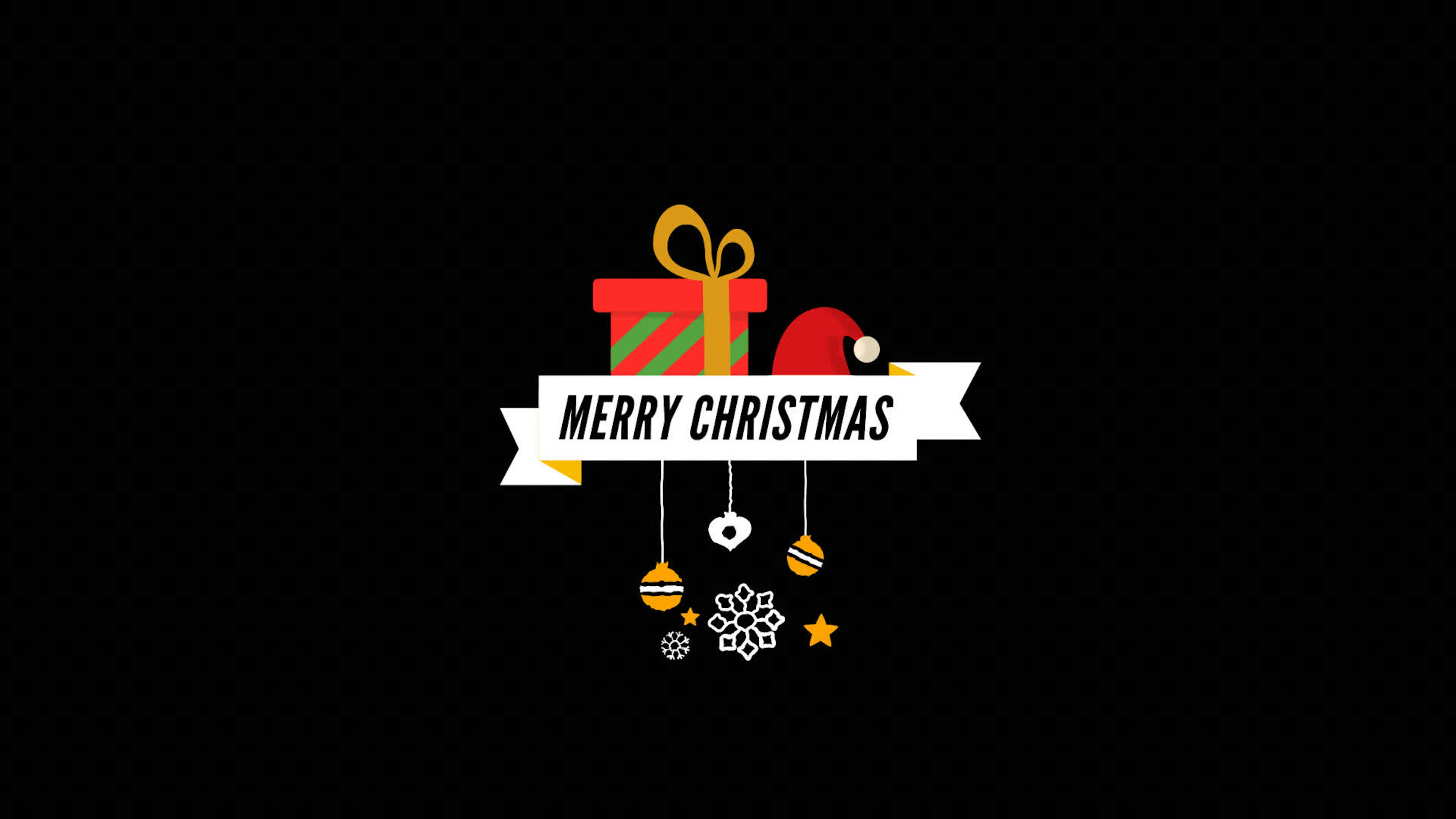 Christmas Greeting Title on Alpha