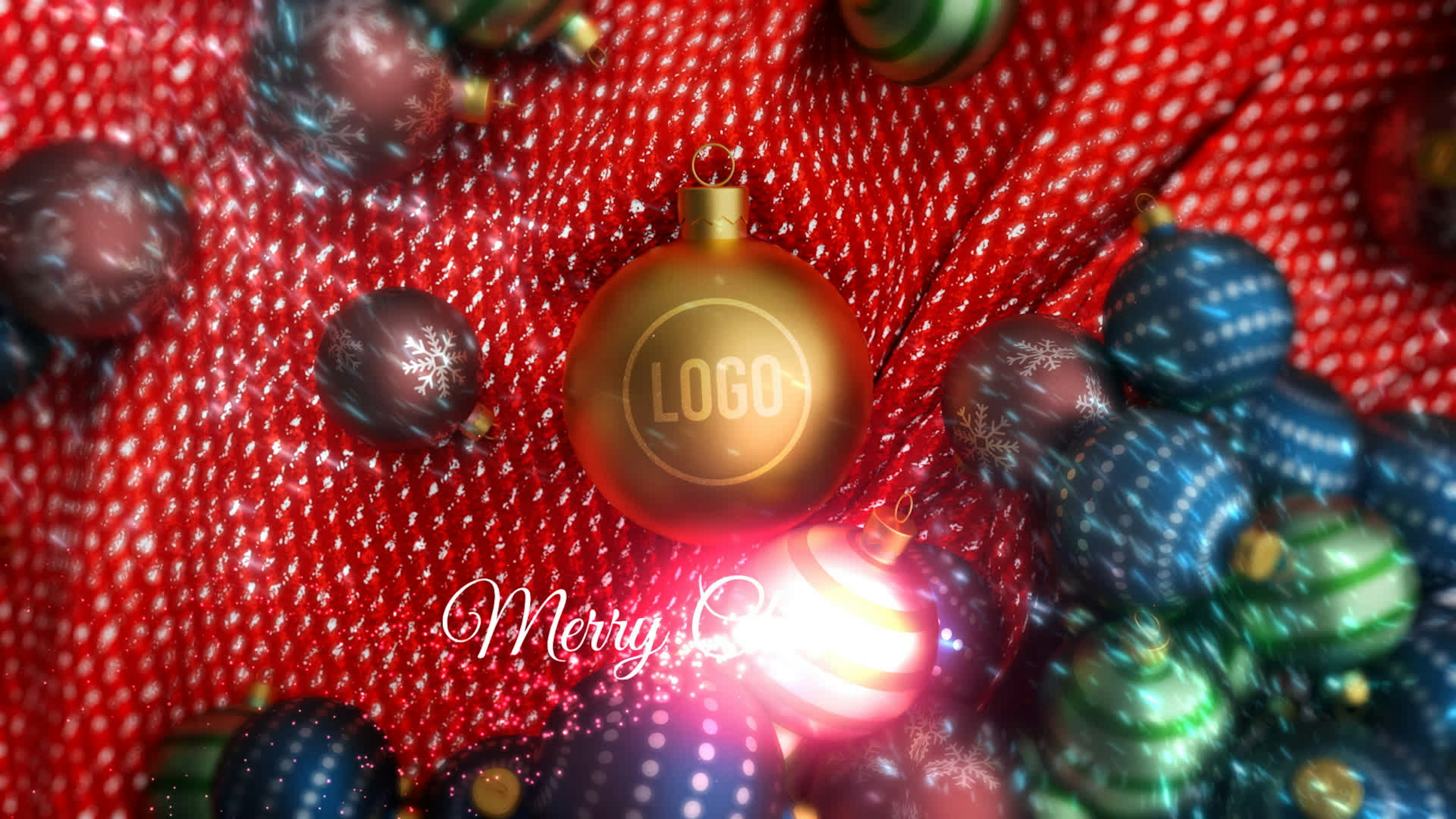 Christmas Ornament Logo Reveal
