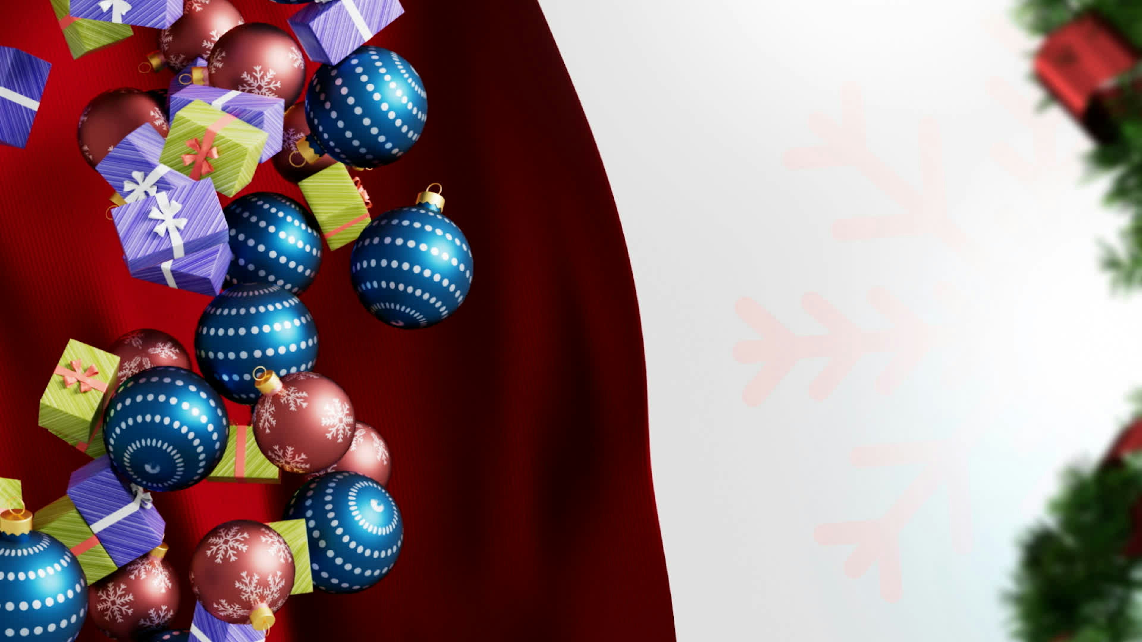 Christmas Ornaments Background