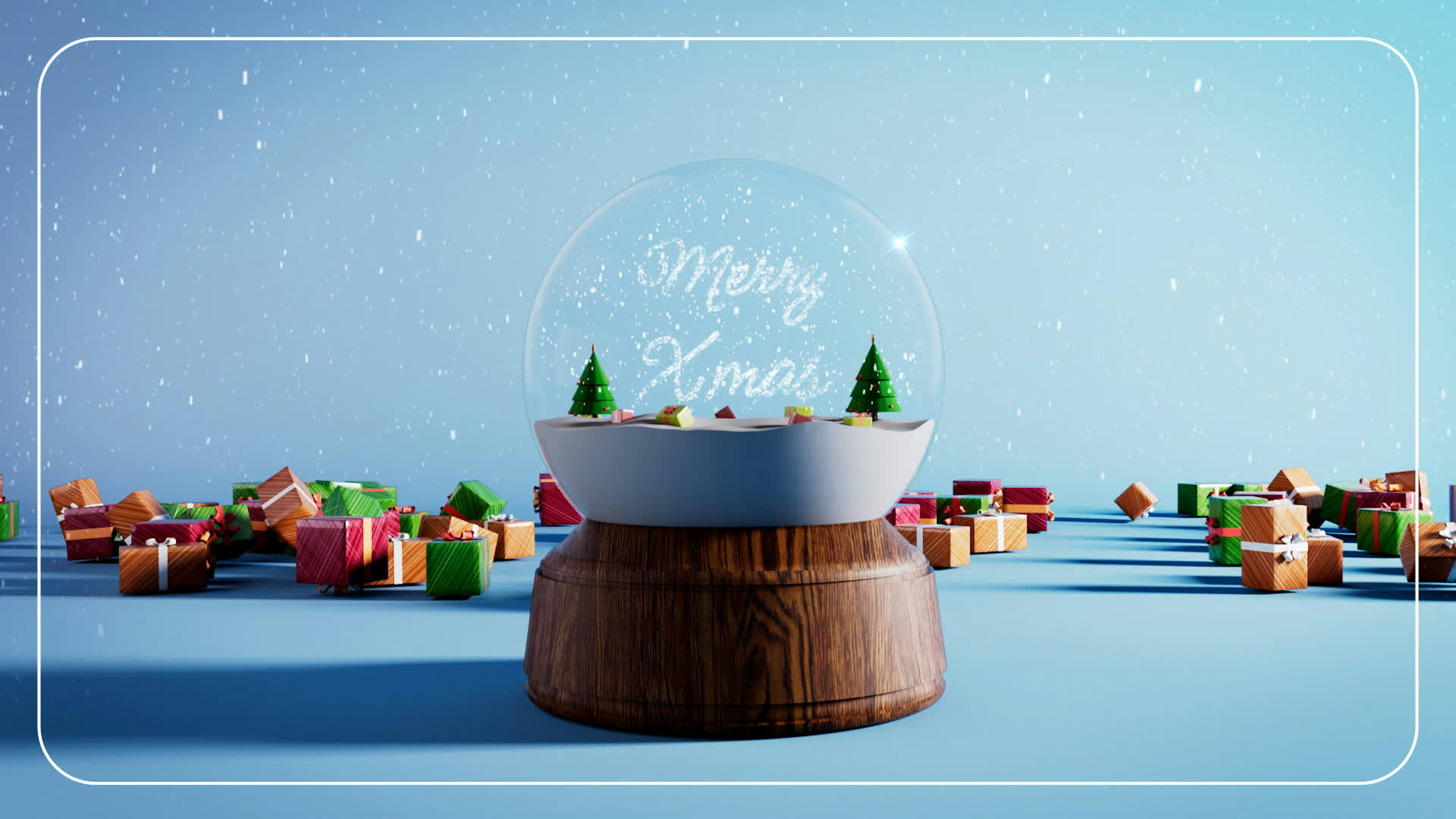 Christmas Snow Globe Animation