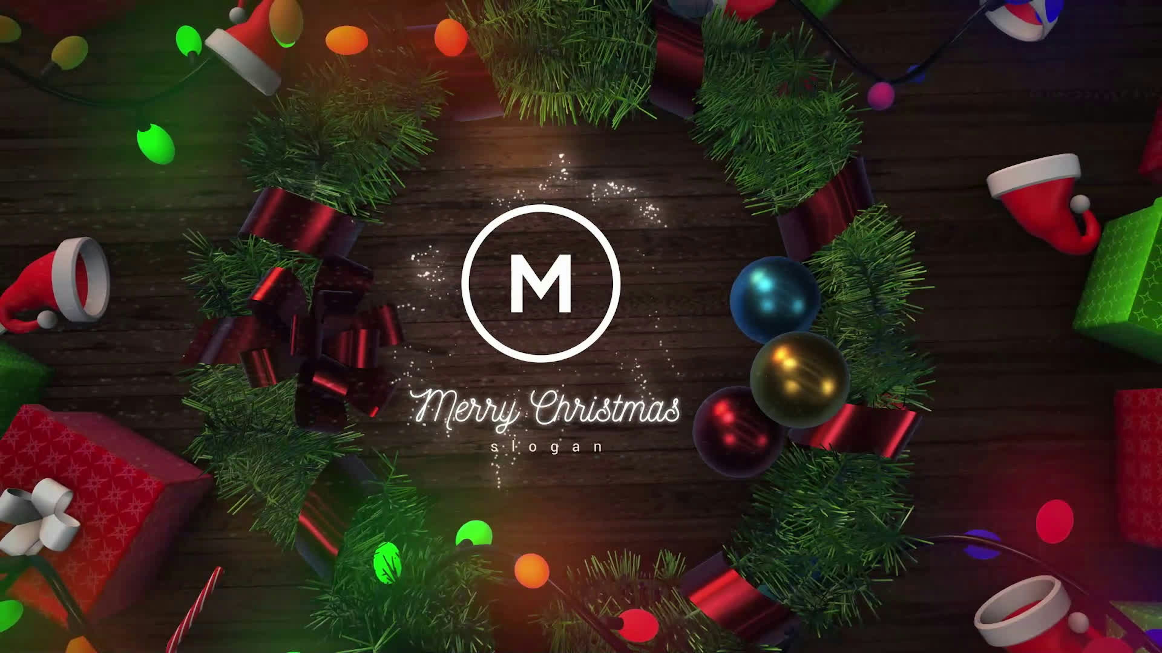 Christmas Unique Logo Reveal