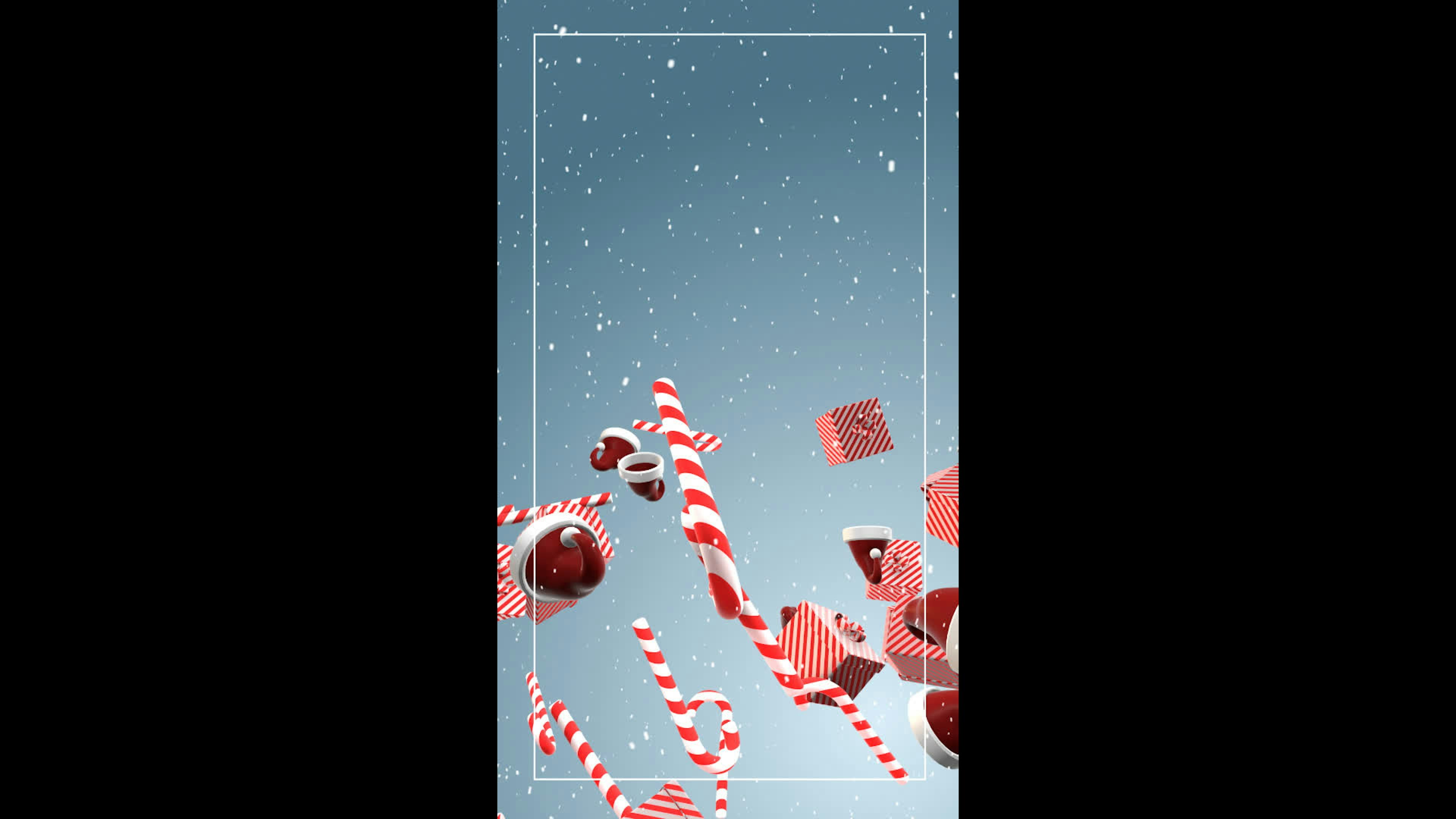 Christmas Winter Vertical Background