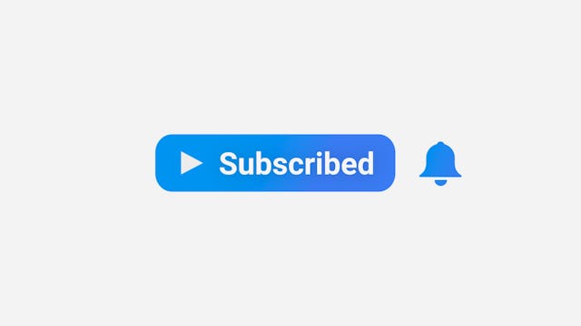 Modern Subscribe Button • Motion Graphics Template • Uppbeat