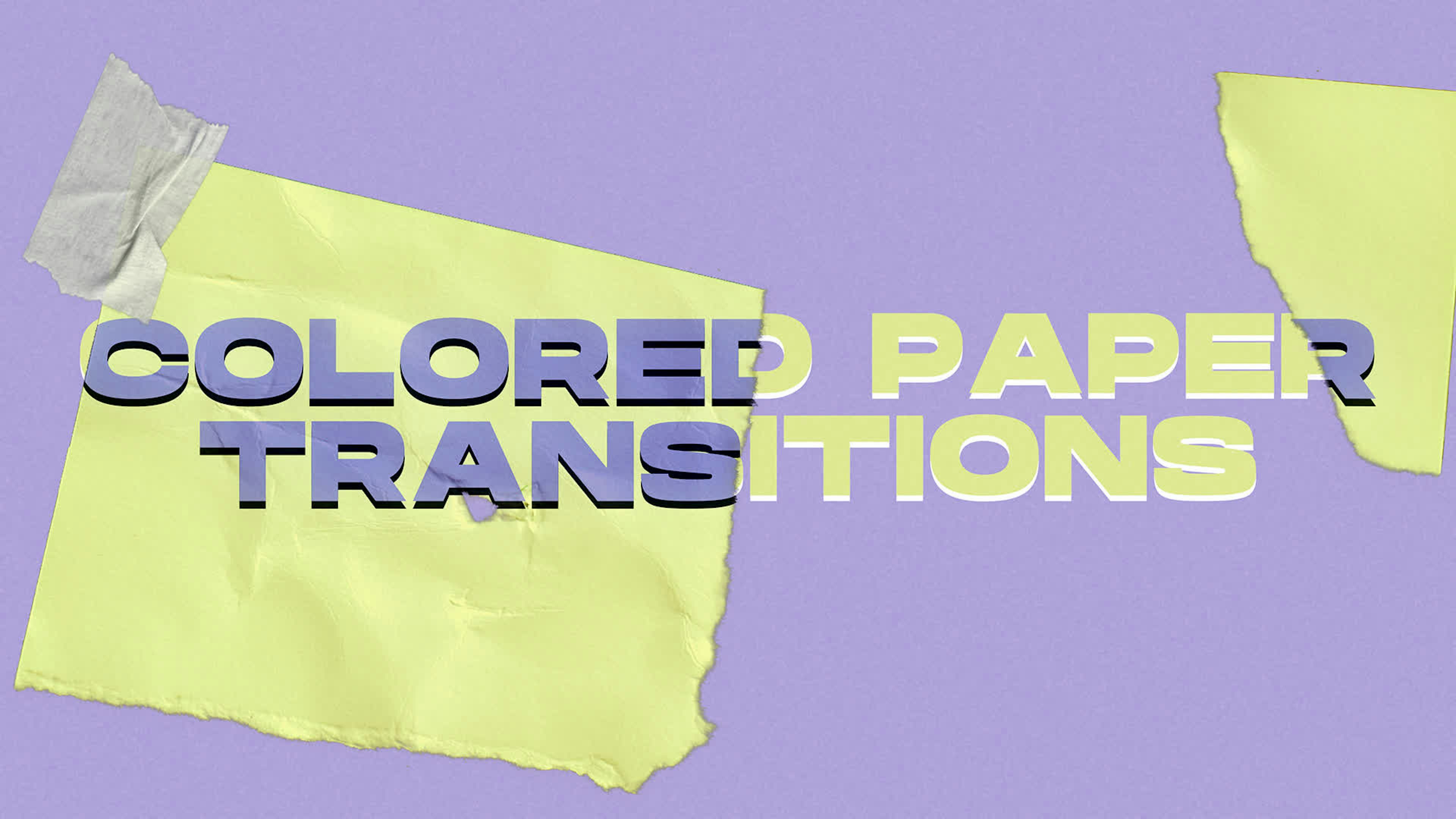 Colored Paper Transitions