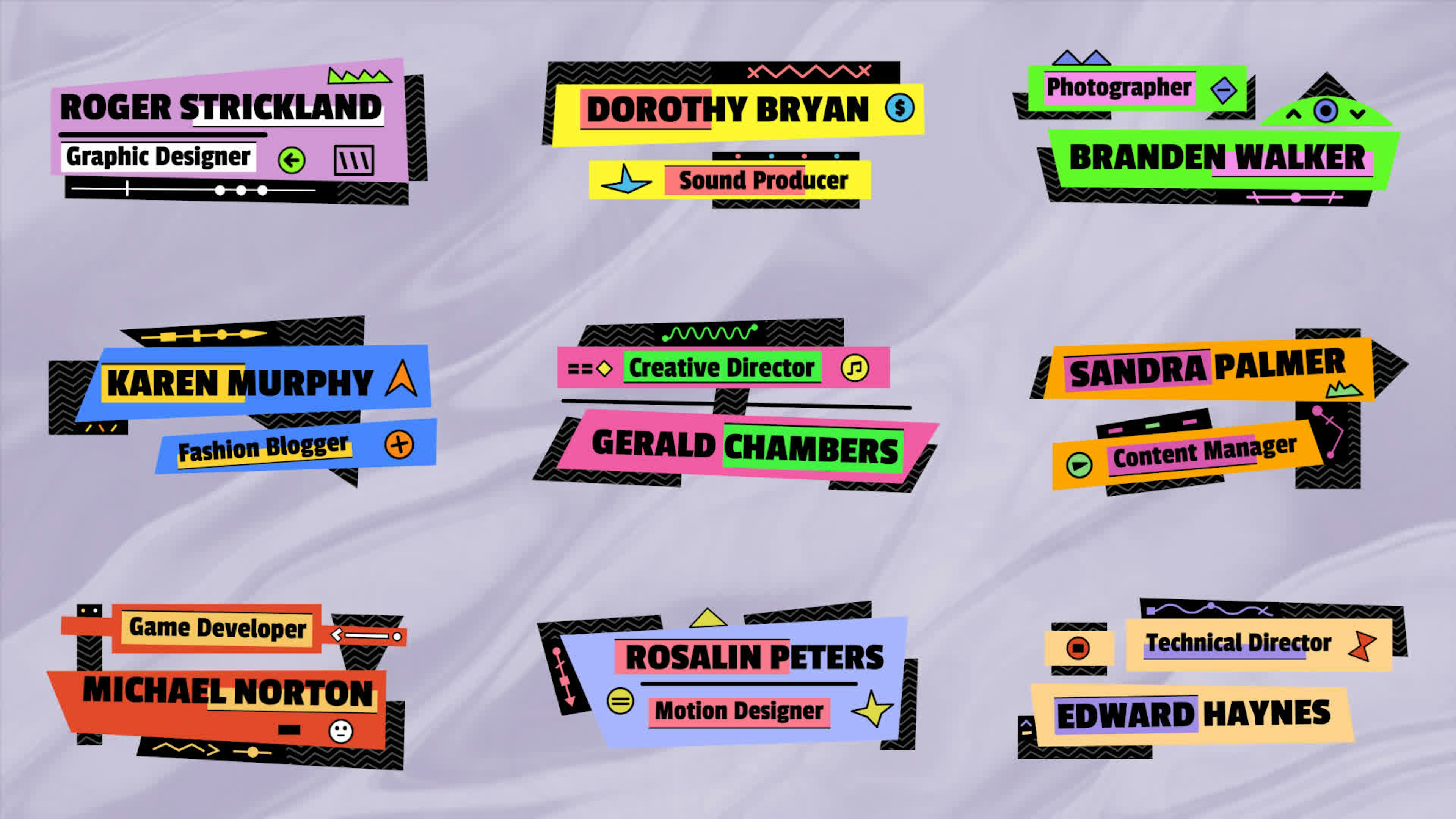 Colorful Lower Thirds