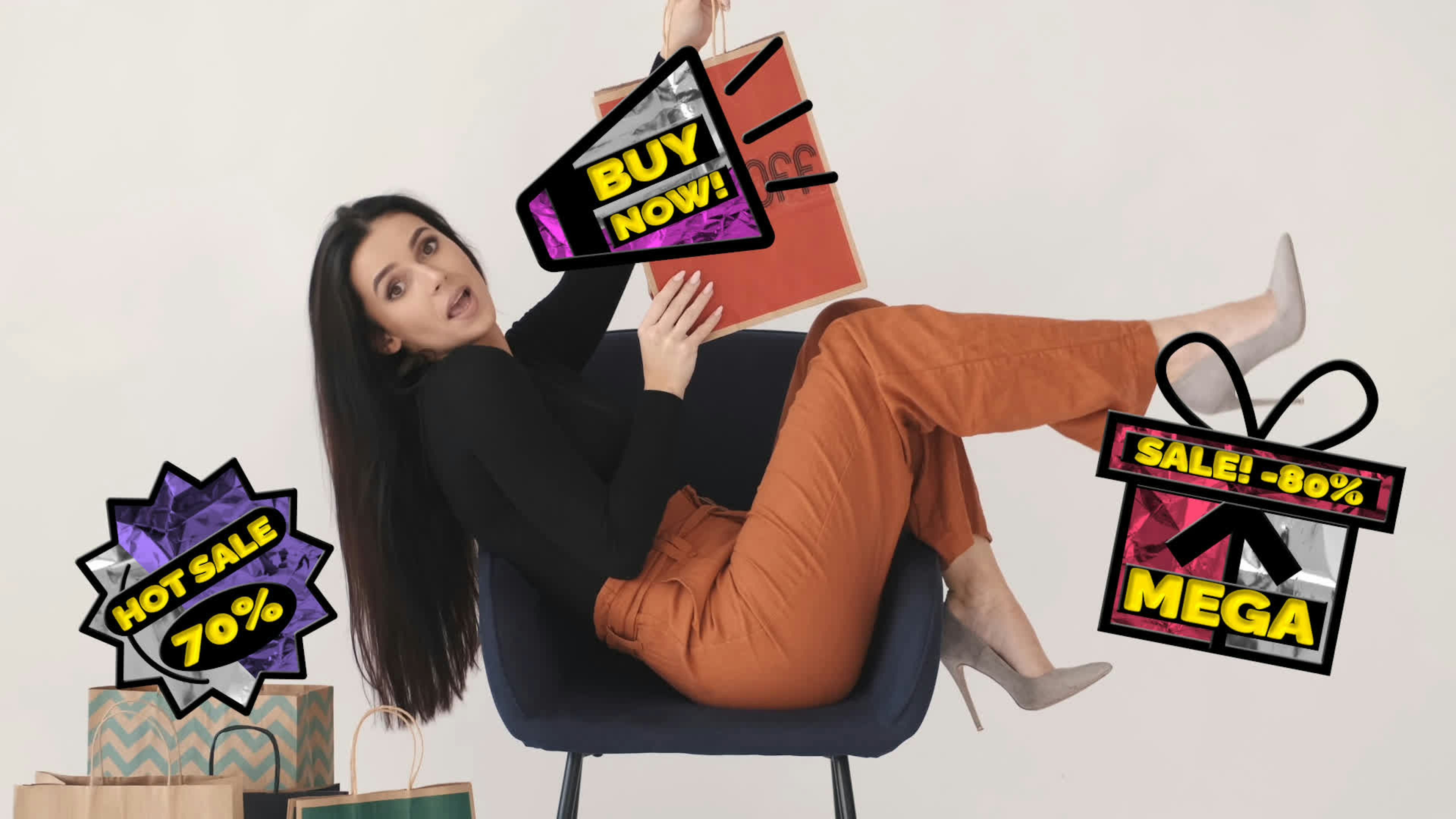 Colorful Sales Badges
