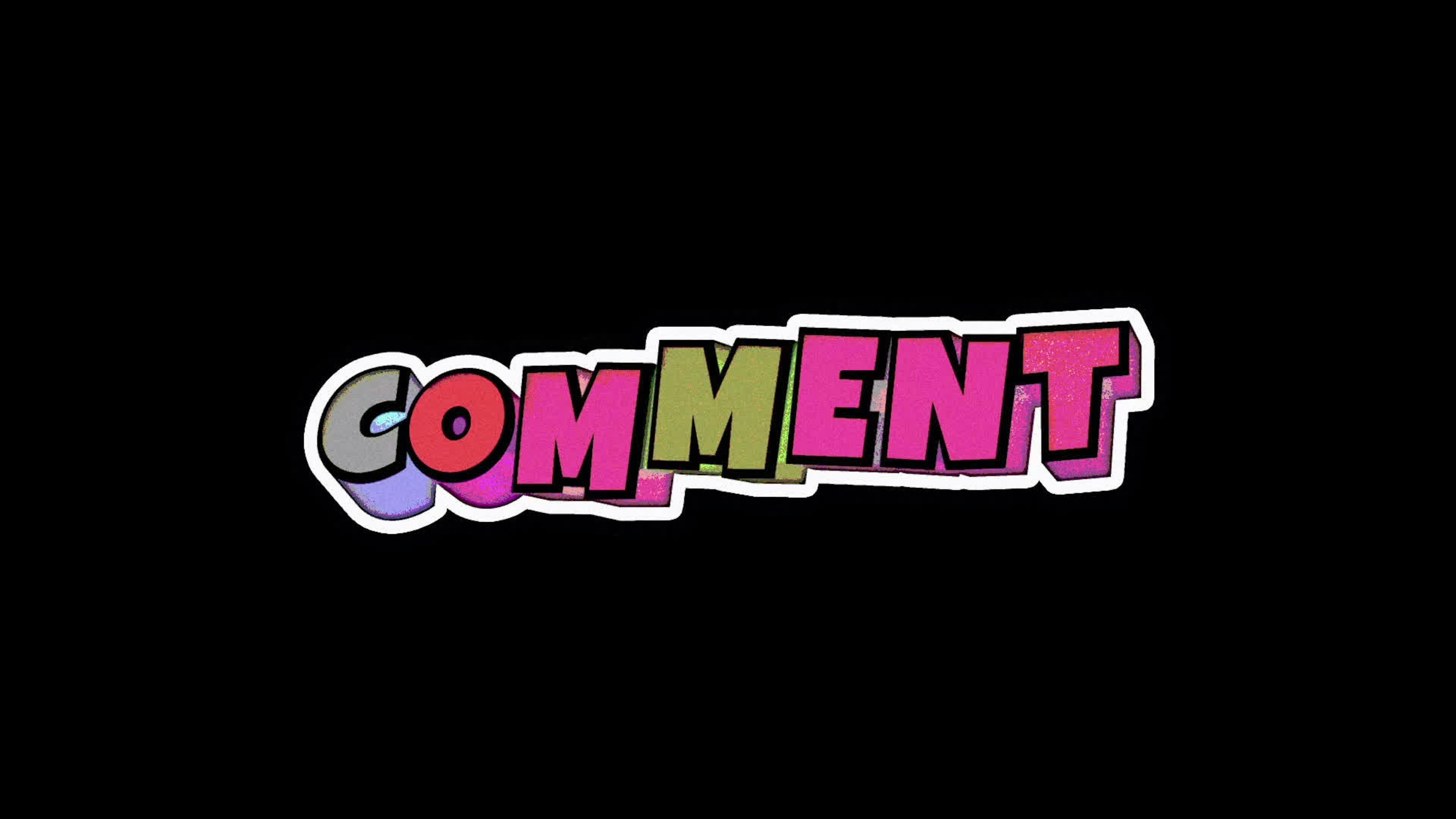Comment Colorful Title on Alpha
