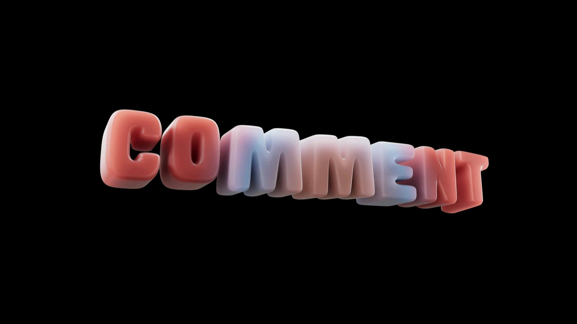 Comment Cartoon Title on Alpha • Motion Graphics Template • Uppbeat