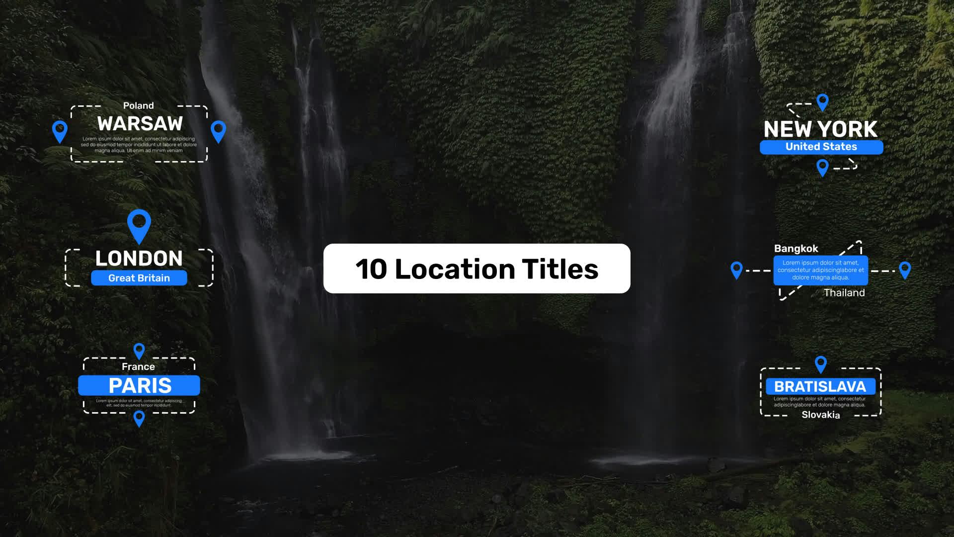 Location Text Animations • After Effects Template • Uppbeat