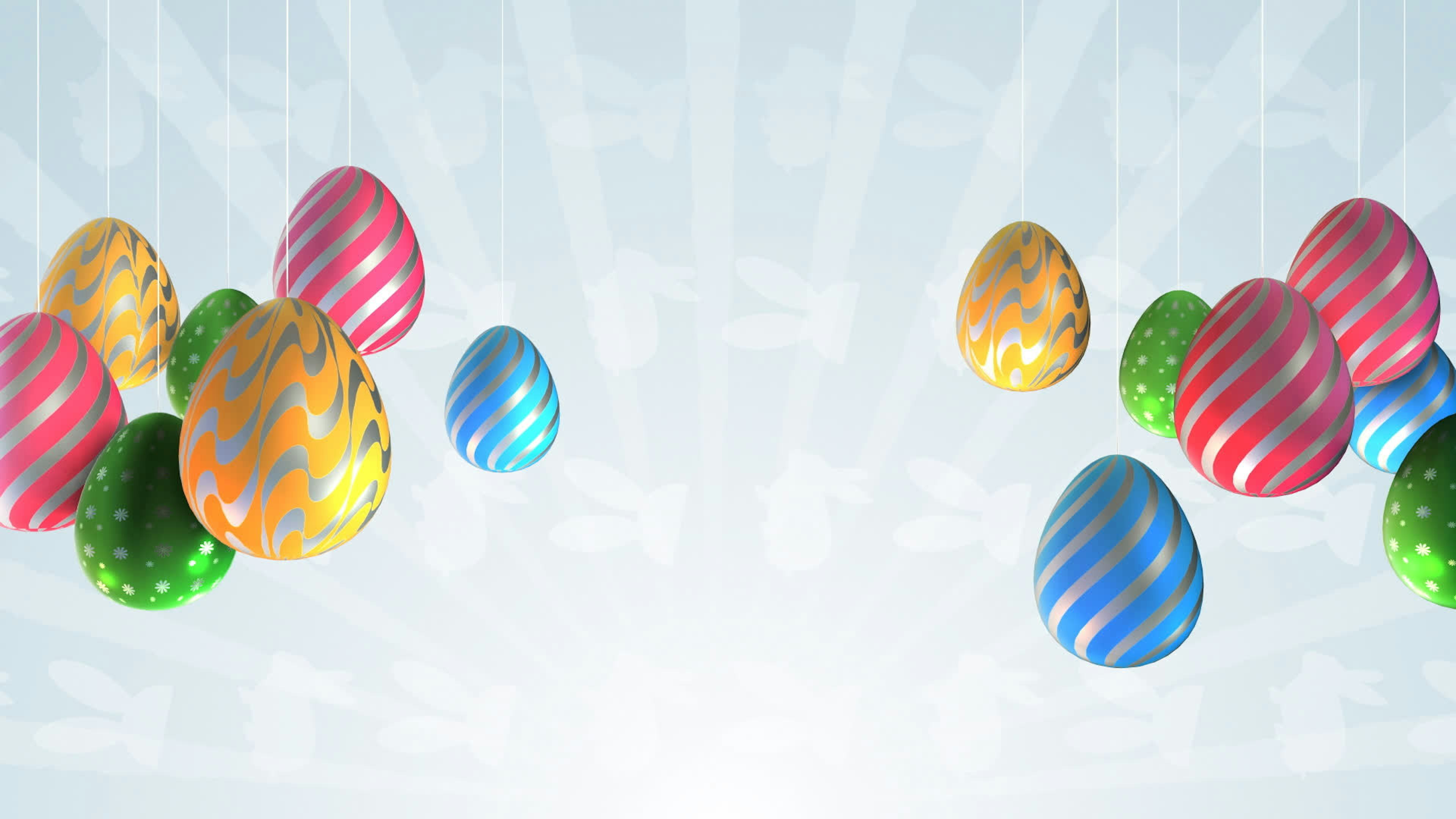 Easter Eggs Colorful Background