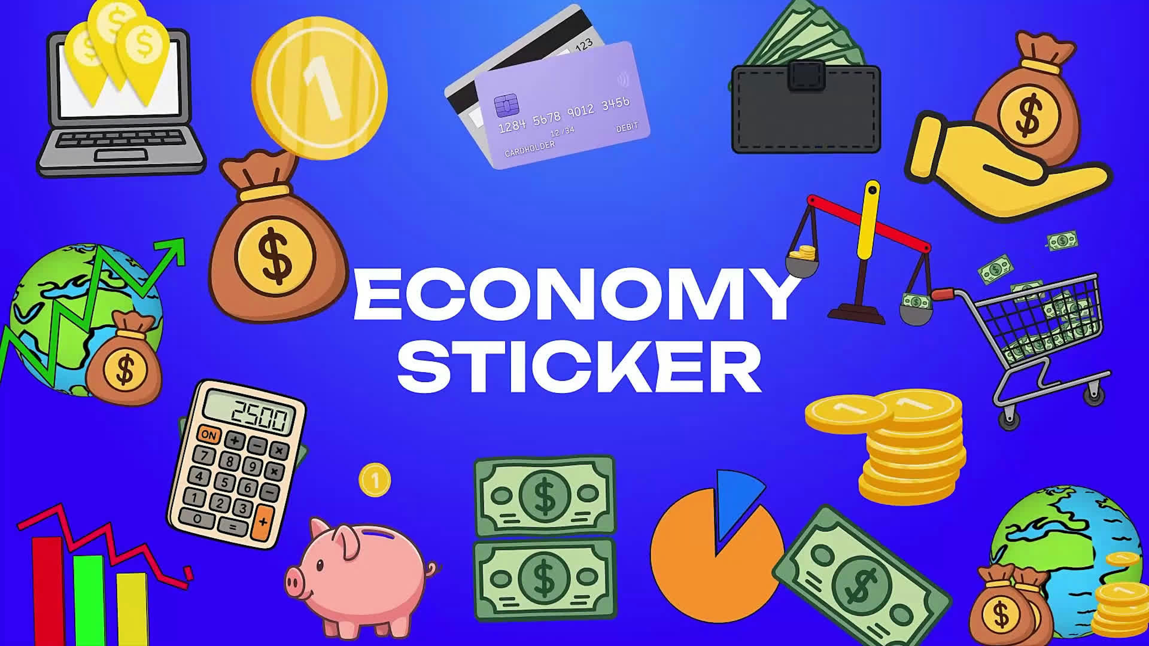 Economy Sticker Drag and Drop