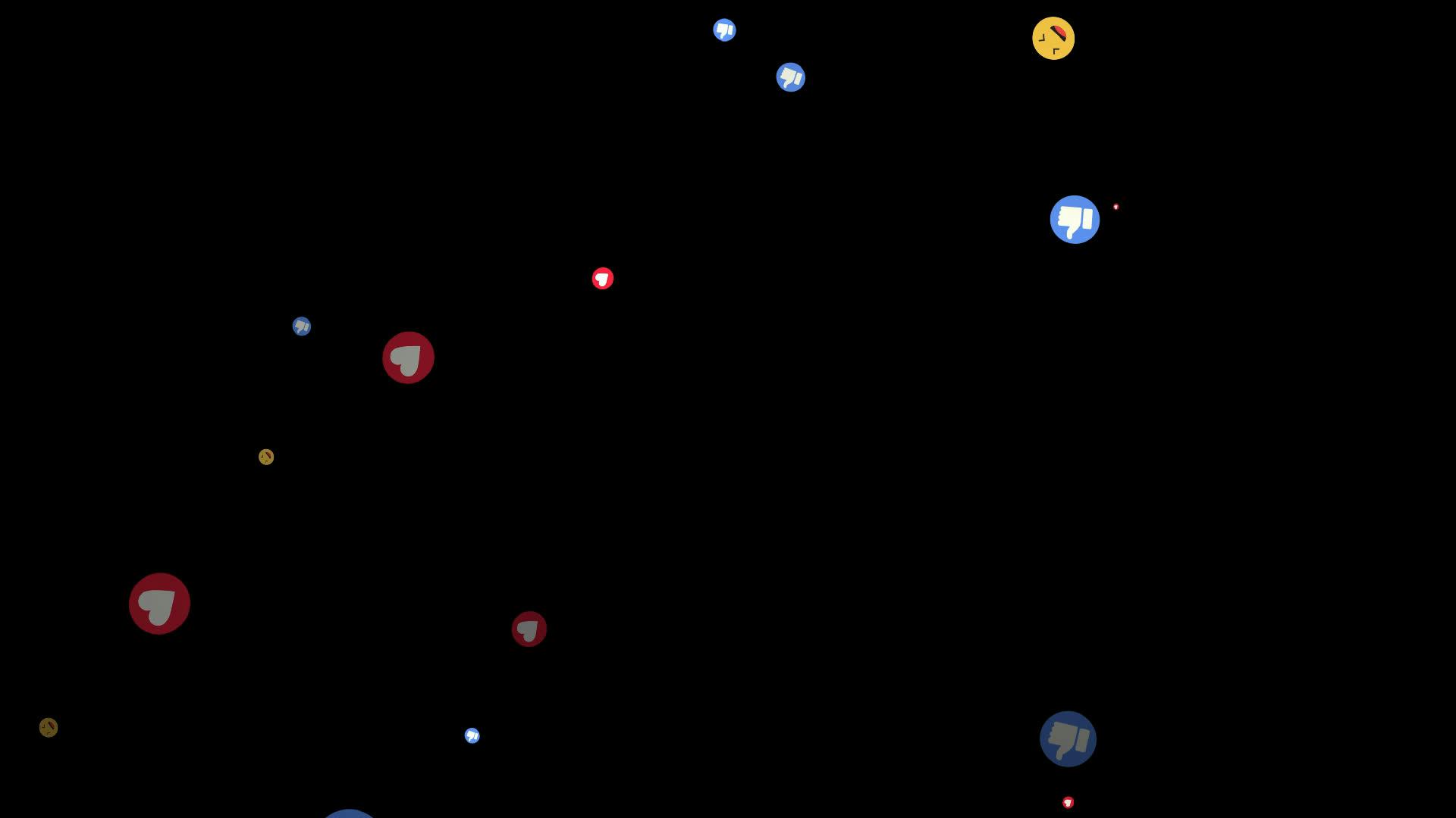 Left Overlay Emojis Particles Overlay - Left to Right • Free Motion Graphics ...