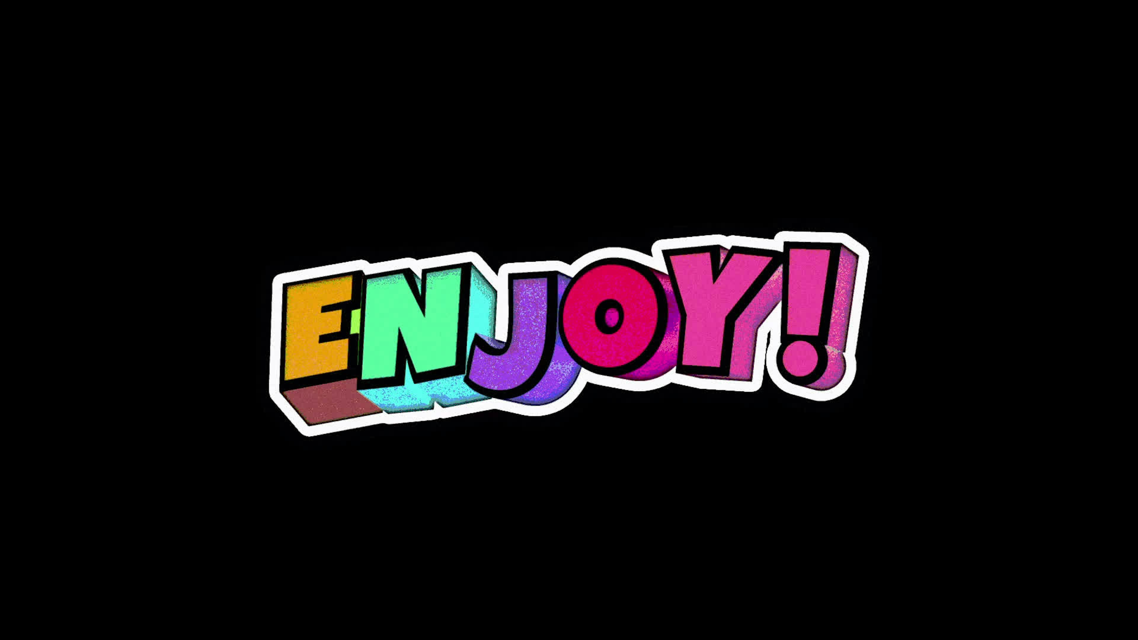 Enjoy Colorful Title on Alpha