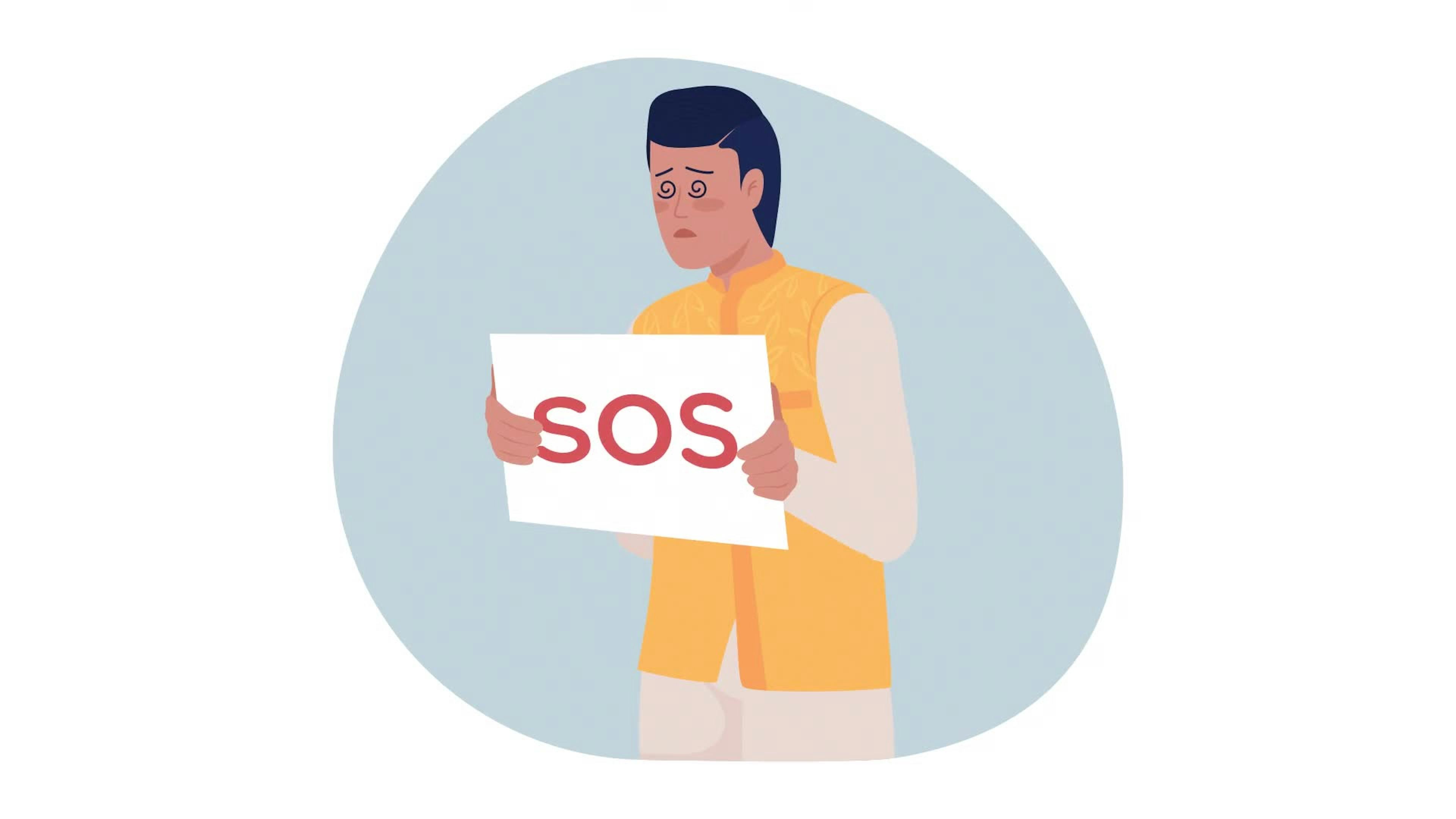 Exhausted Man Burnout