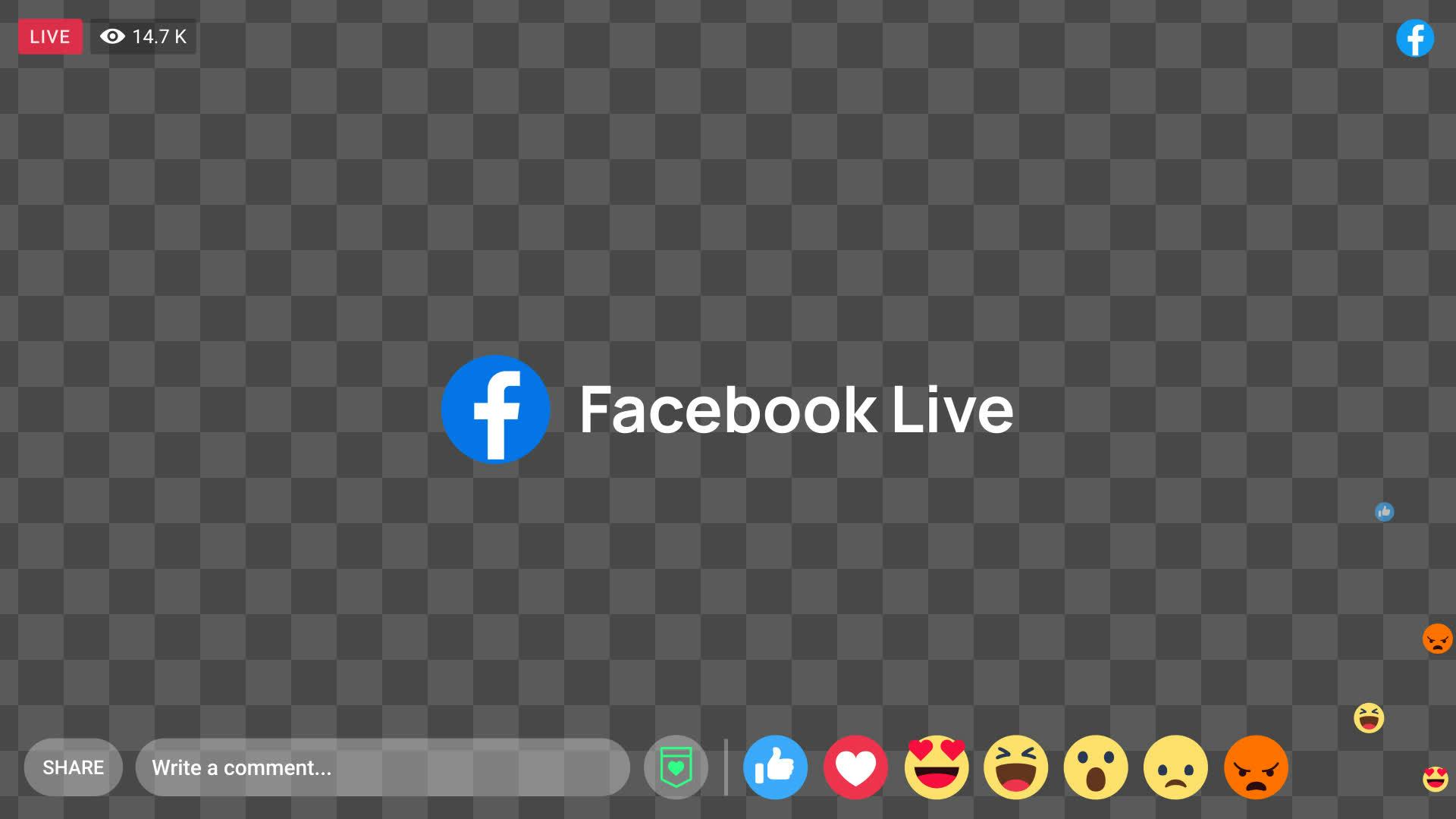 Facebook Like Pattern Overlay Facebook Mobile Live Social Overlay • Motion Graphics Template • Uppbeat