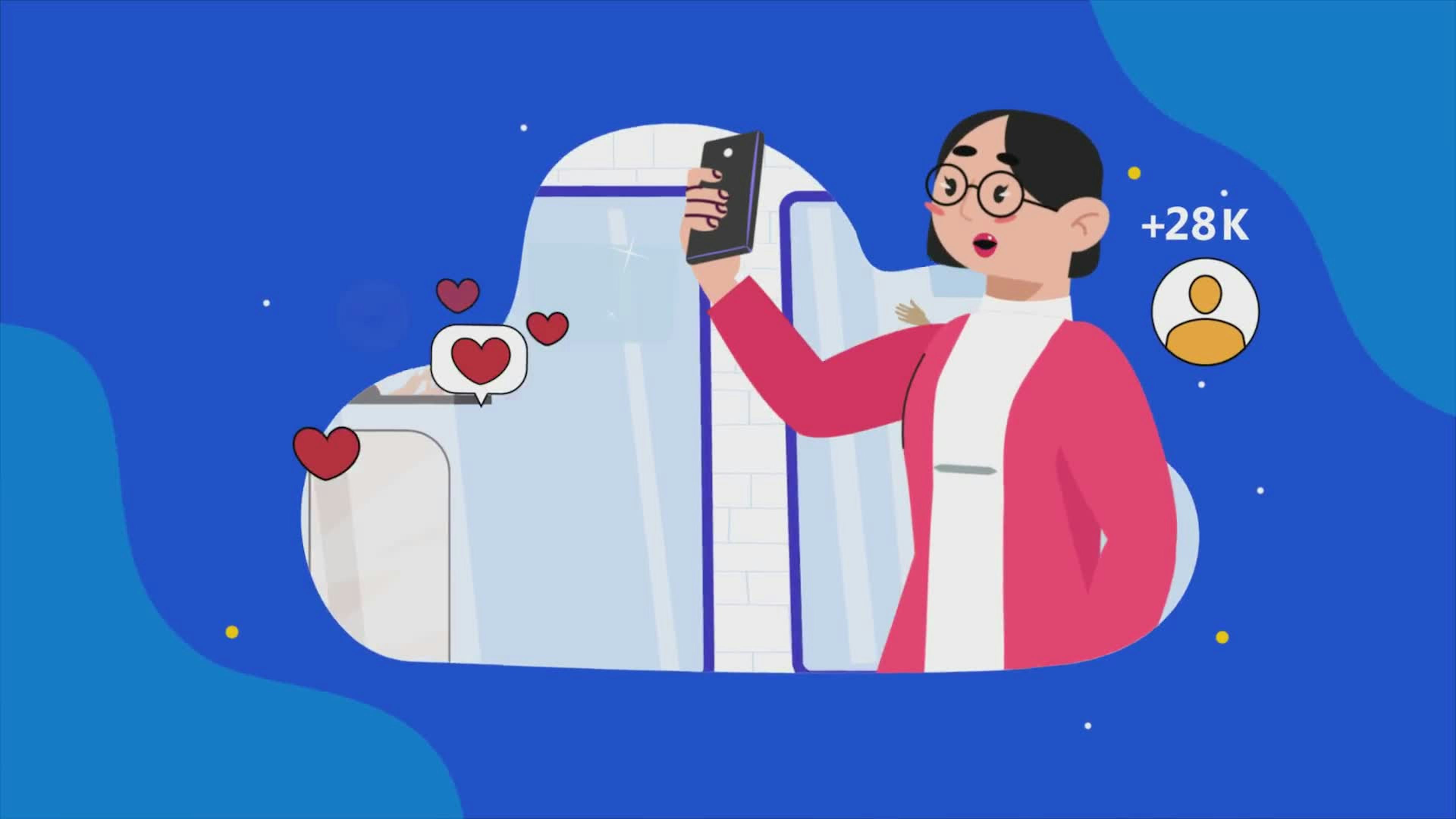 Female Influencer Streaming Live In Clothing Stores