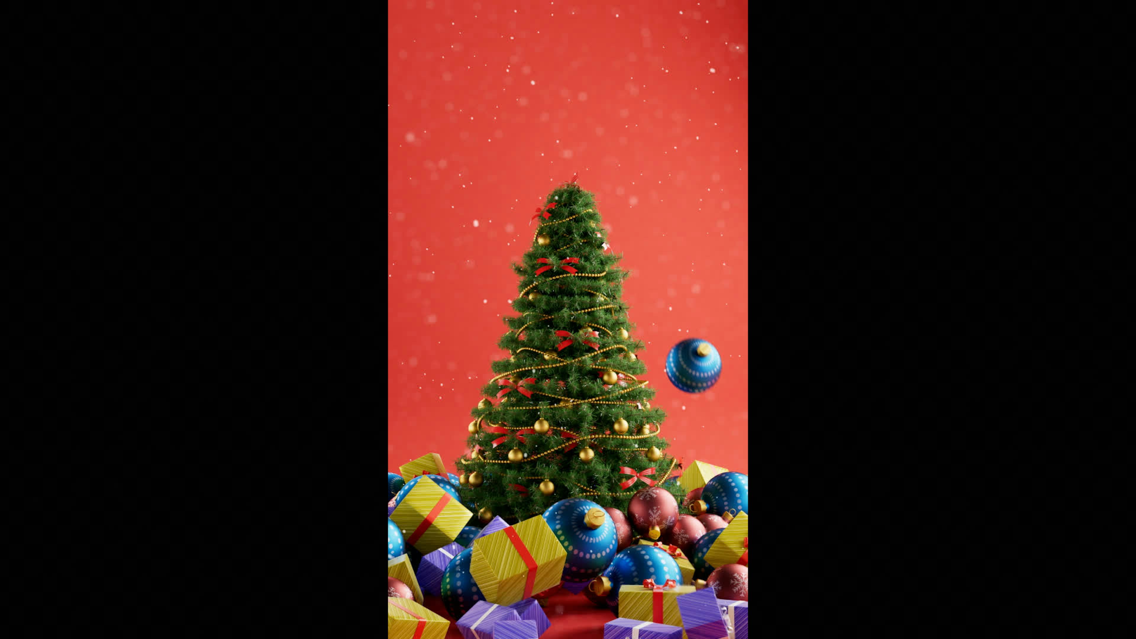 Festive Christmas Tree Background