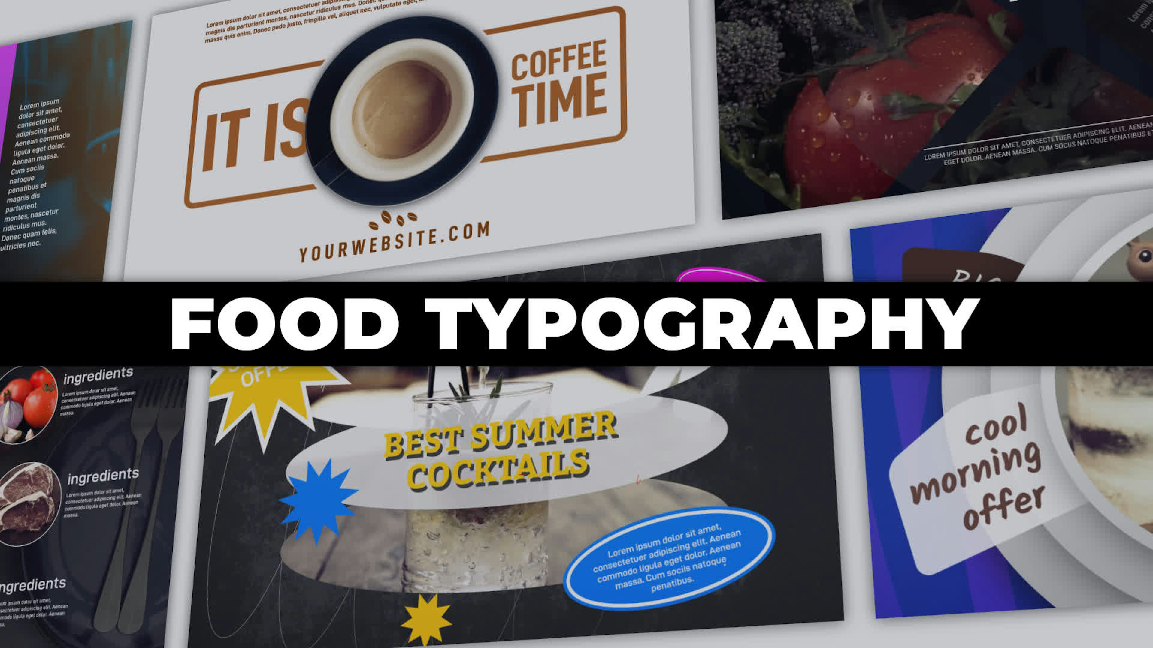 Food Typography Titles