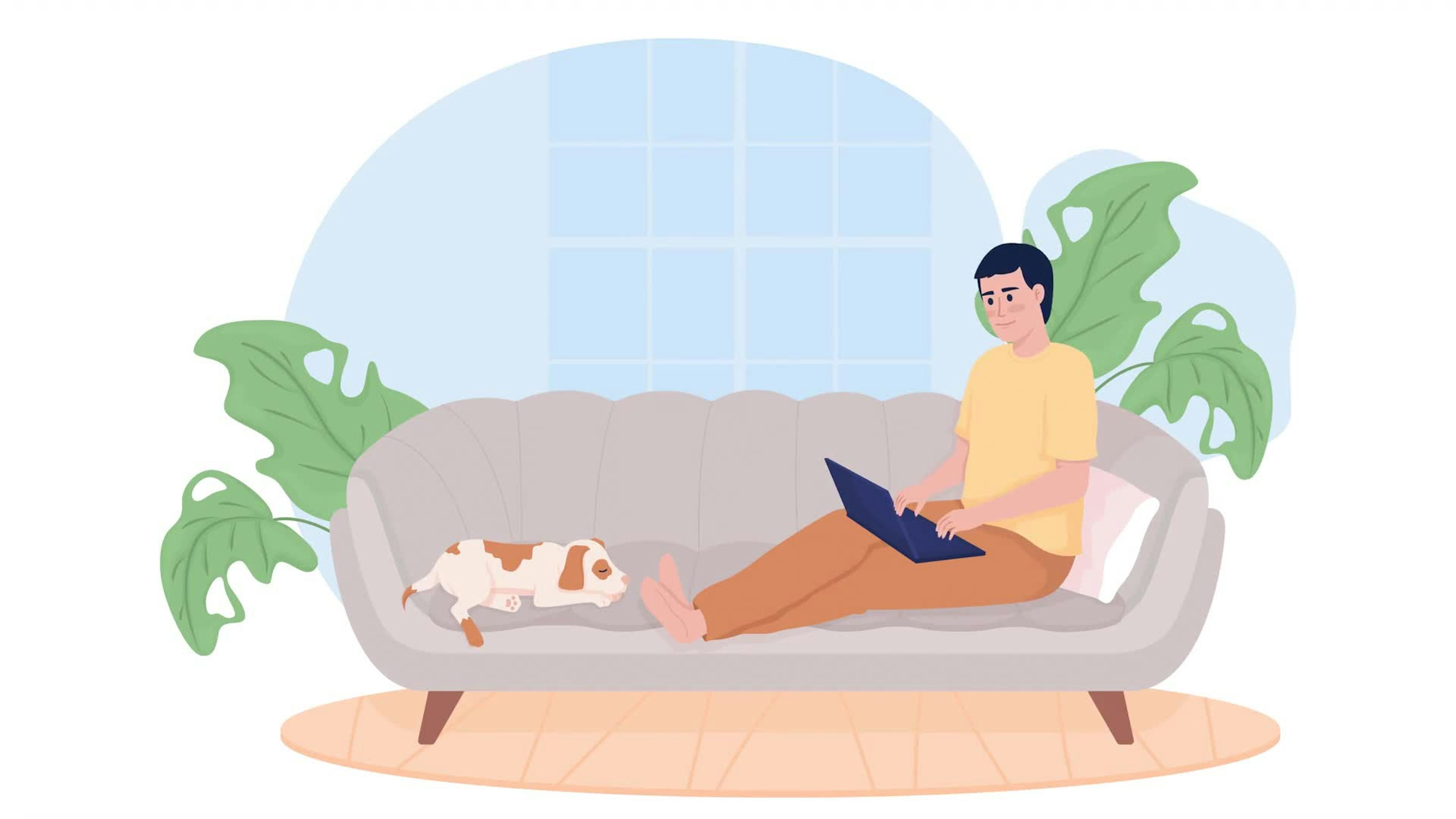 Freelancer With Dog